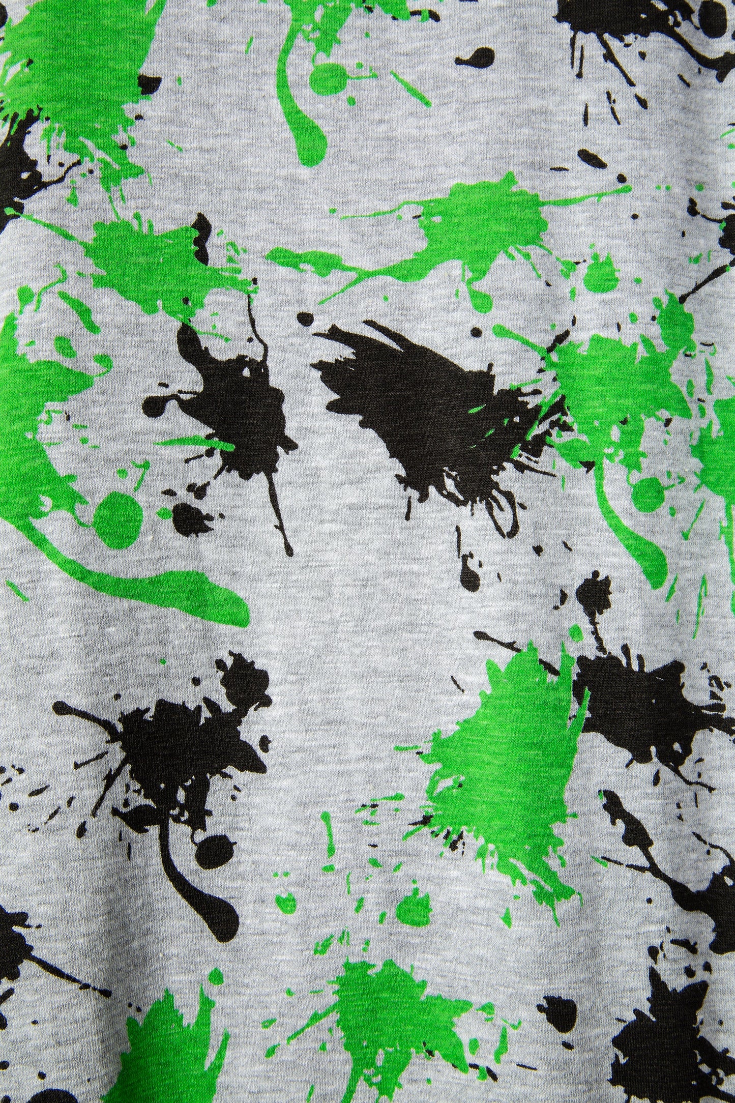 1PACK BOYS HYPE T-SHIRT & LONG PANT SPLAT PJ SET BLACK GREY GREEN