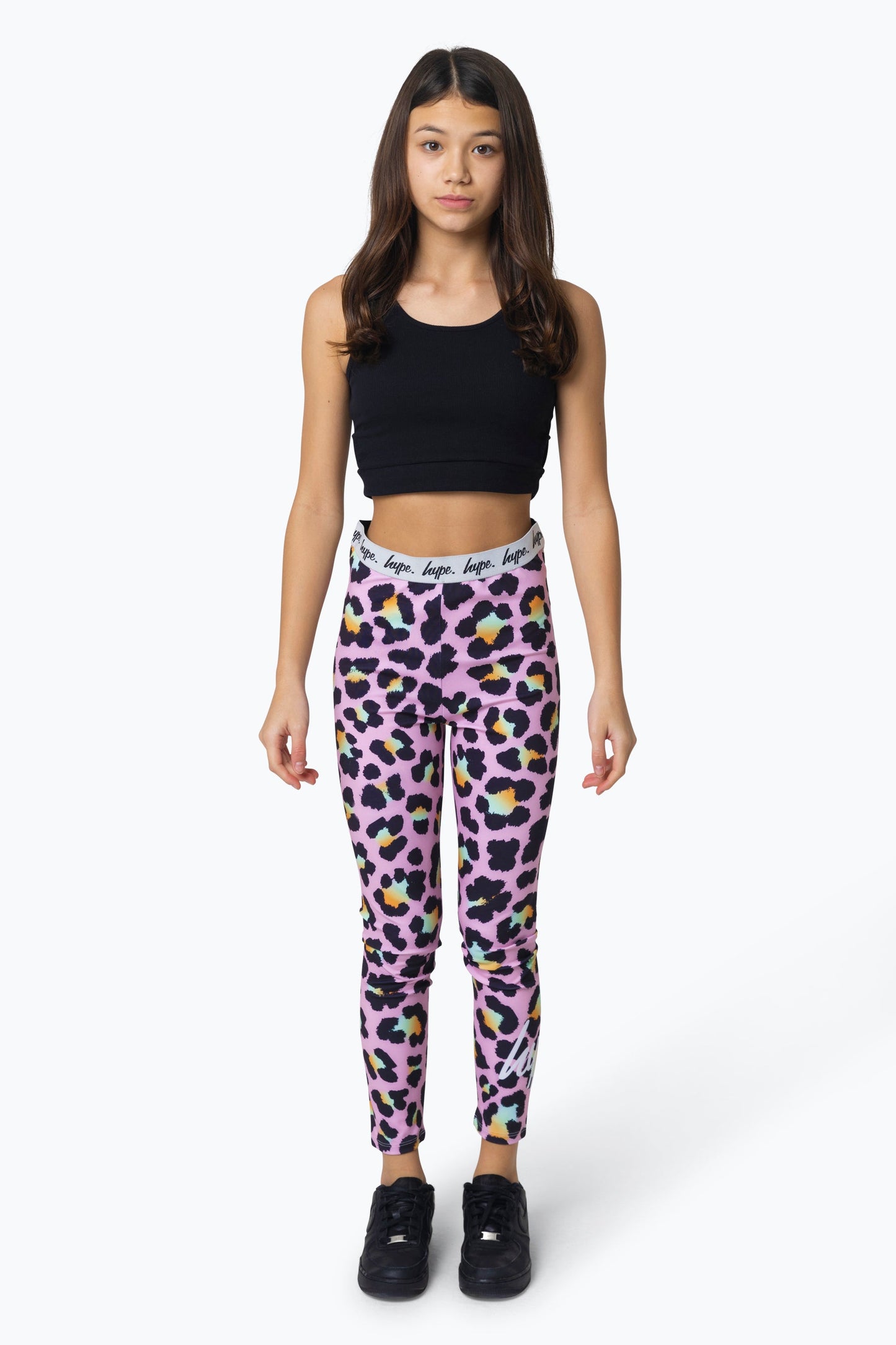 HYPE GIRLS MULTI DISCO LEOPARD LEGGINGS