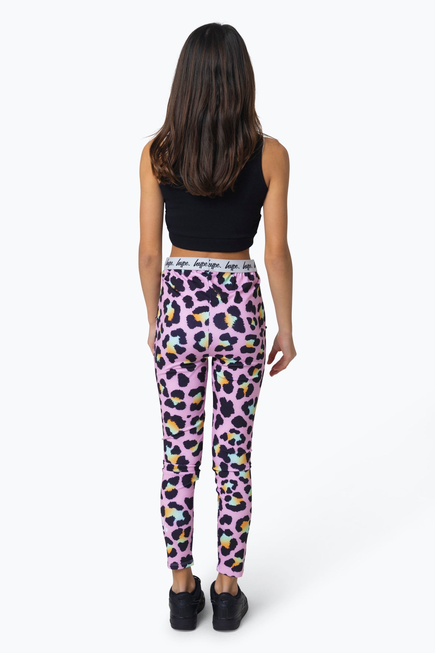 HYPE GIRLS MULTI DISCO LEOPARD LEGGINGS