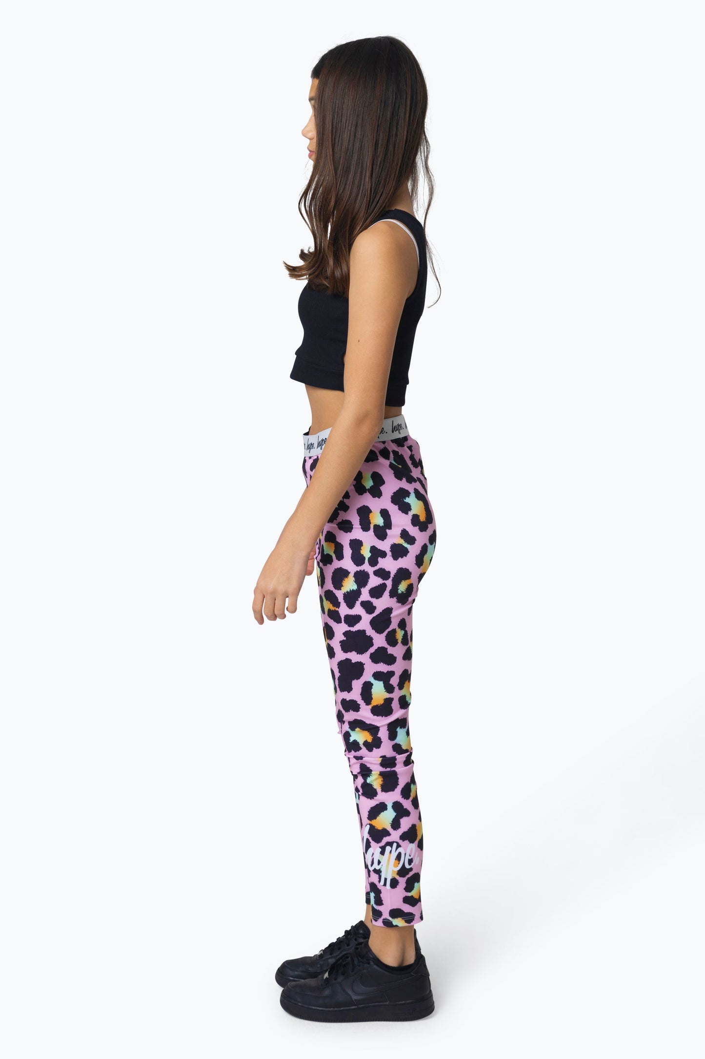 HYPE GIRLS MULTI DISCO LEOPARD LEGGINGS