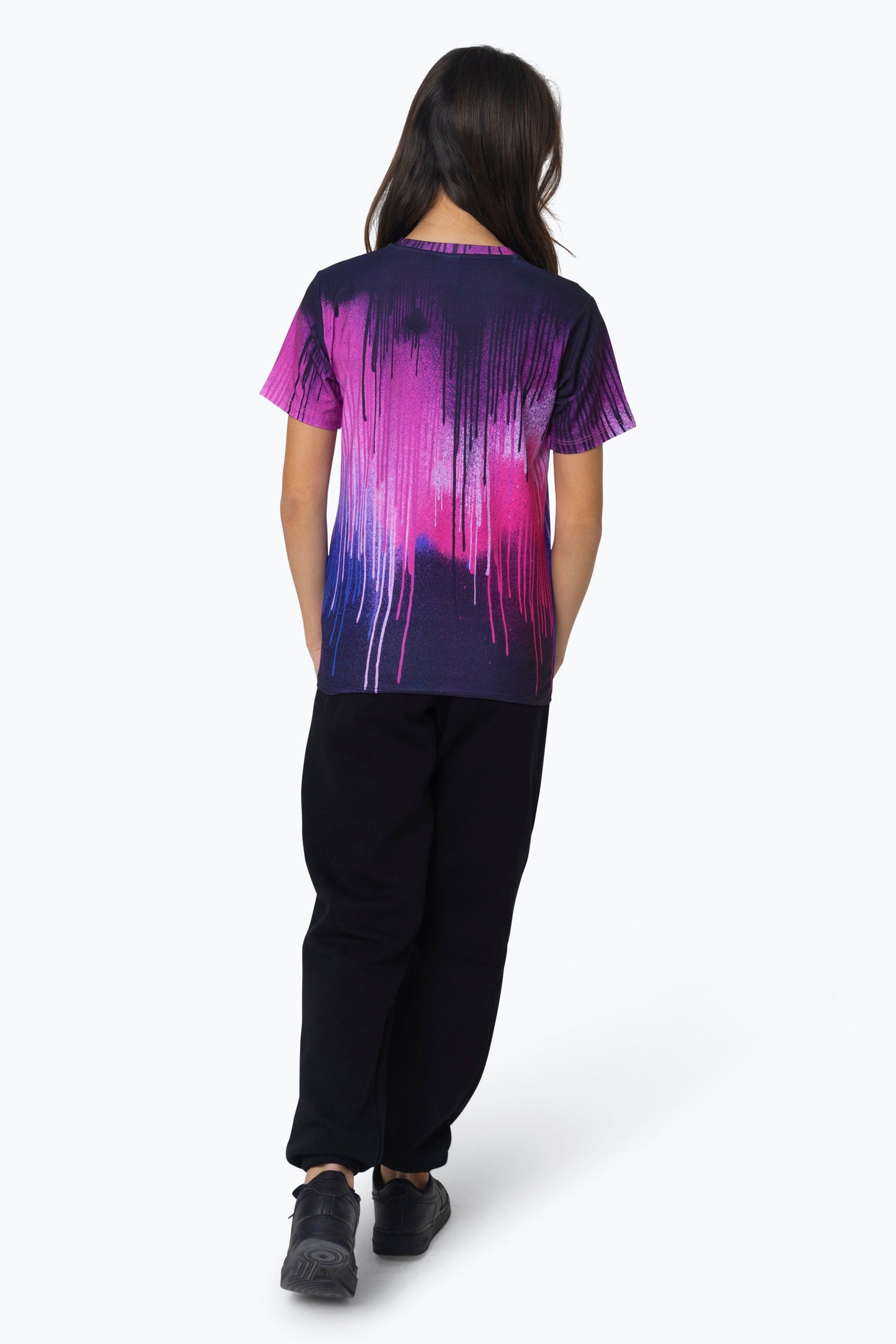 HYPE GIRLS MULTI PINK DRIPS T-SHIRT