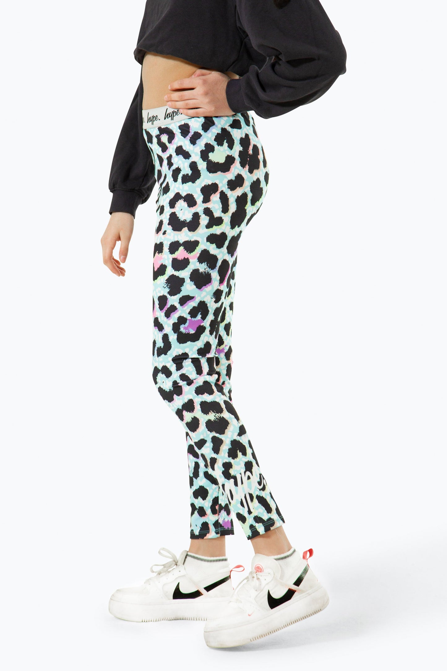 HYPE GIRLS MULTI ICE LEOPARD LEGGINGS