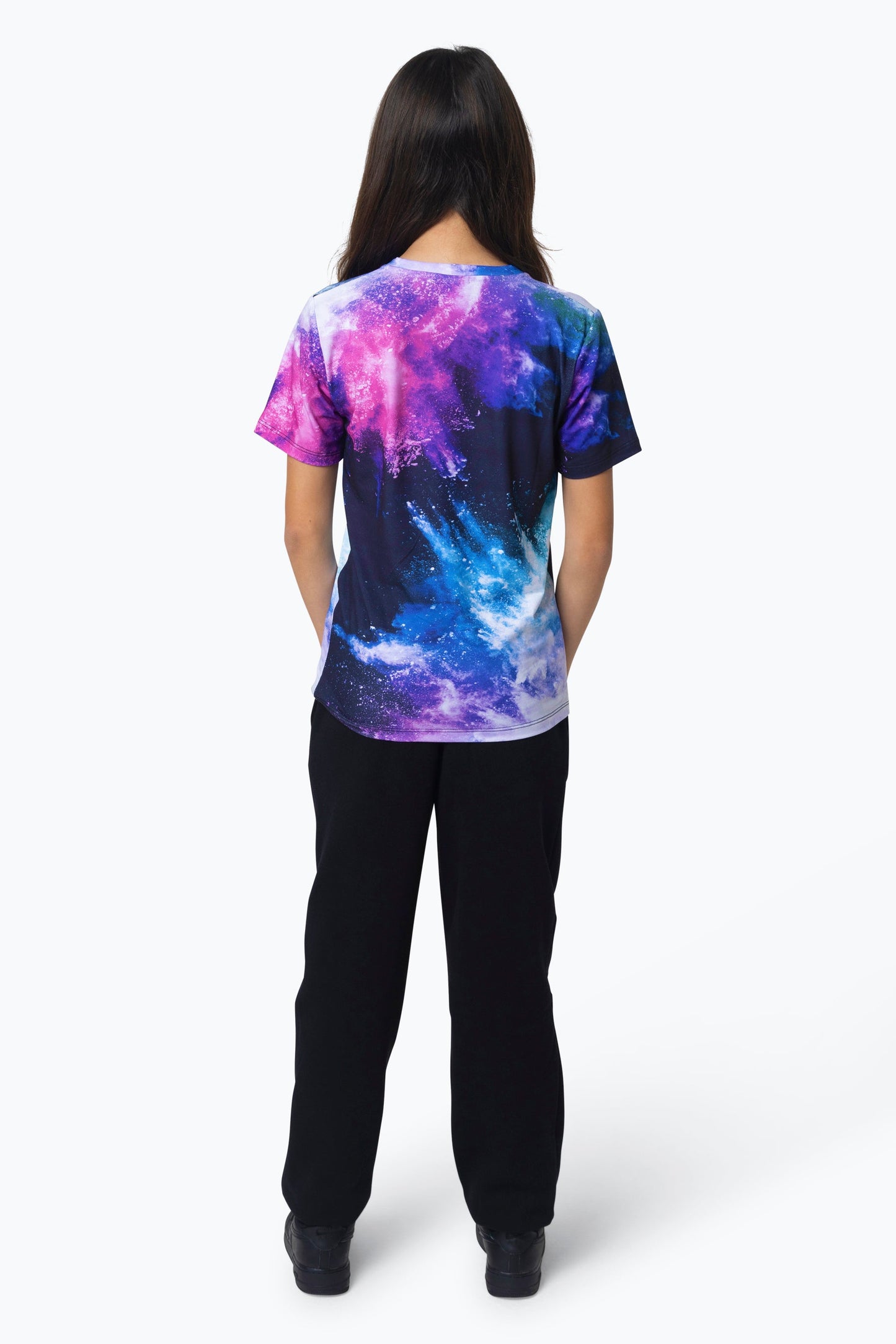 HYPE GIRLS MULTI PURPLE CHALK T-SHIRT