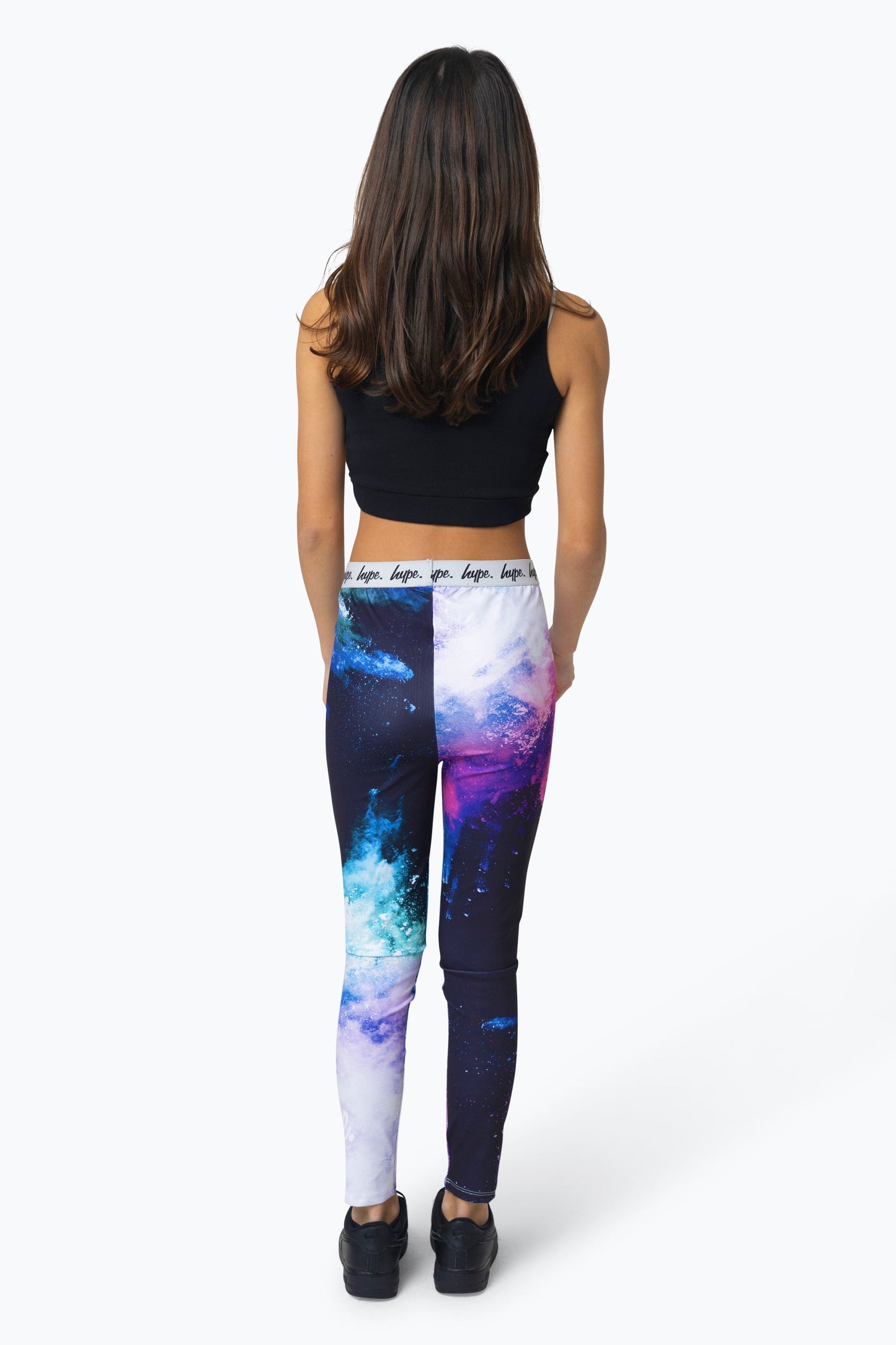 HYPE GIRLS MULTI PURPLE CHALK LEGGINGS