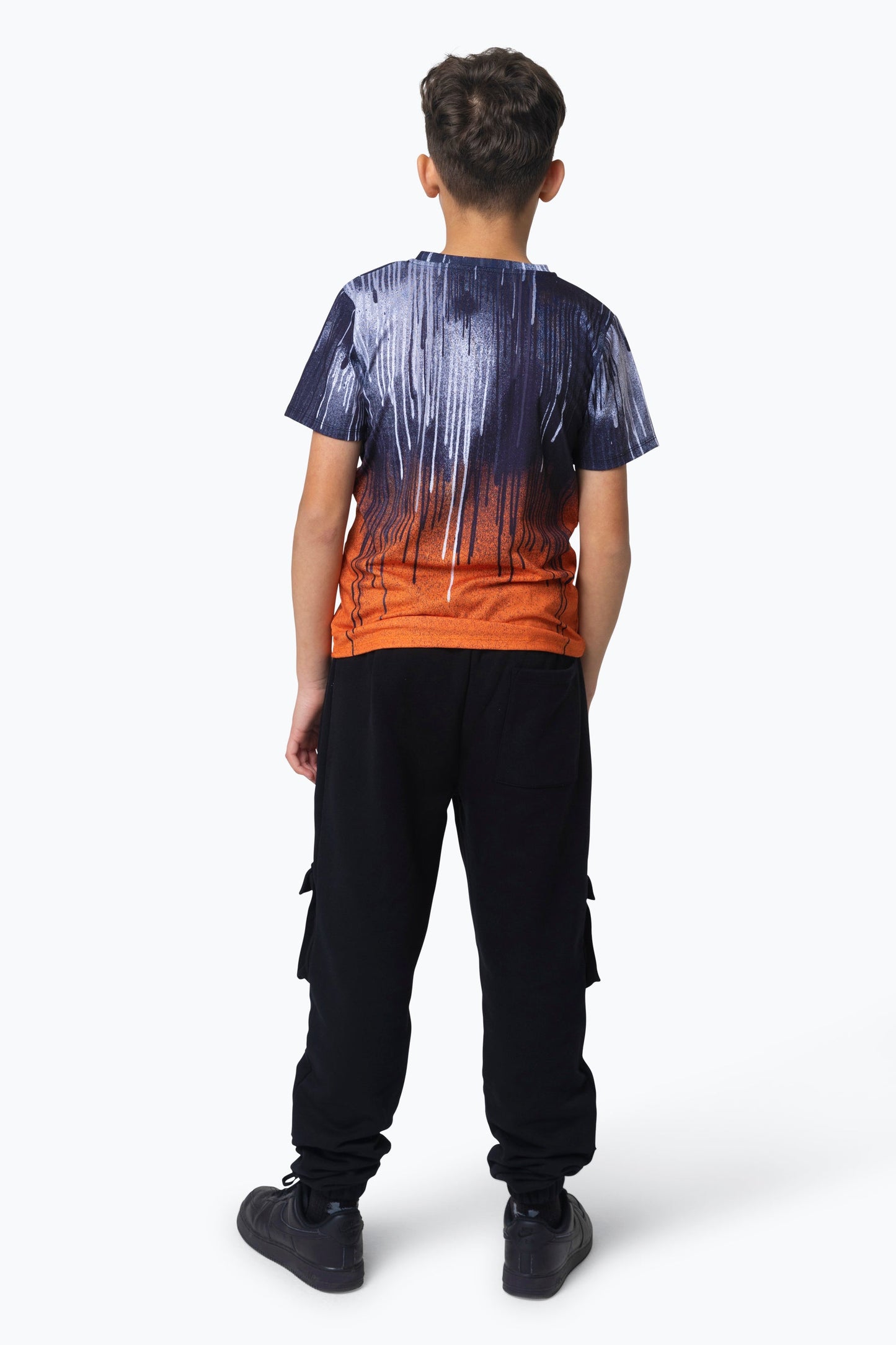 HYPE BOYS MULTI ORANGE DRIPS T-SHIRT
