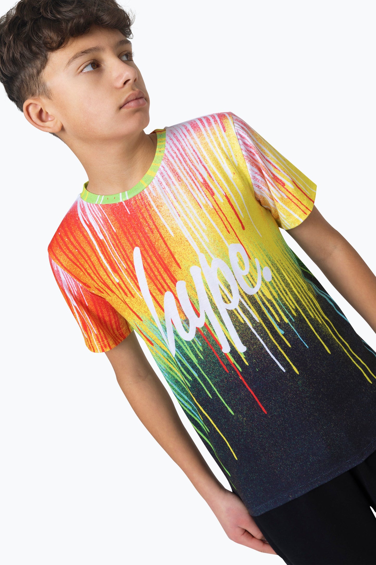 HYPE BOYS MULTI PRIMARY DRIPS T-SHIRT