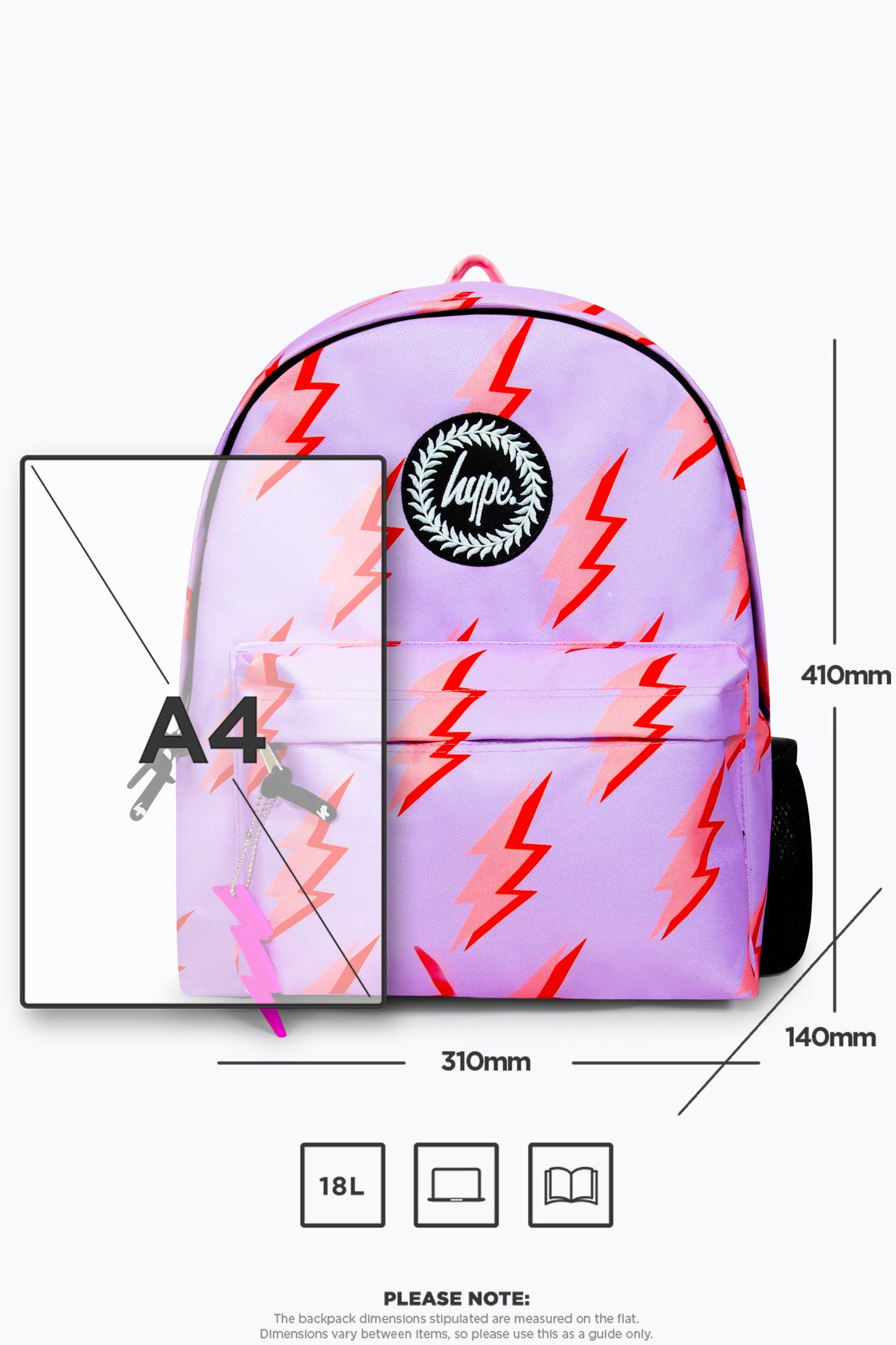 HYPE LILAC LIGHTNING BACKPACK