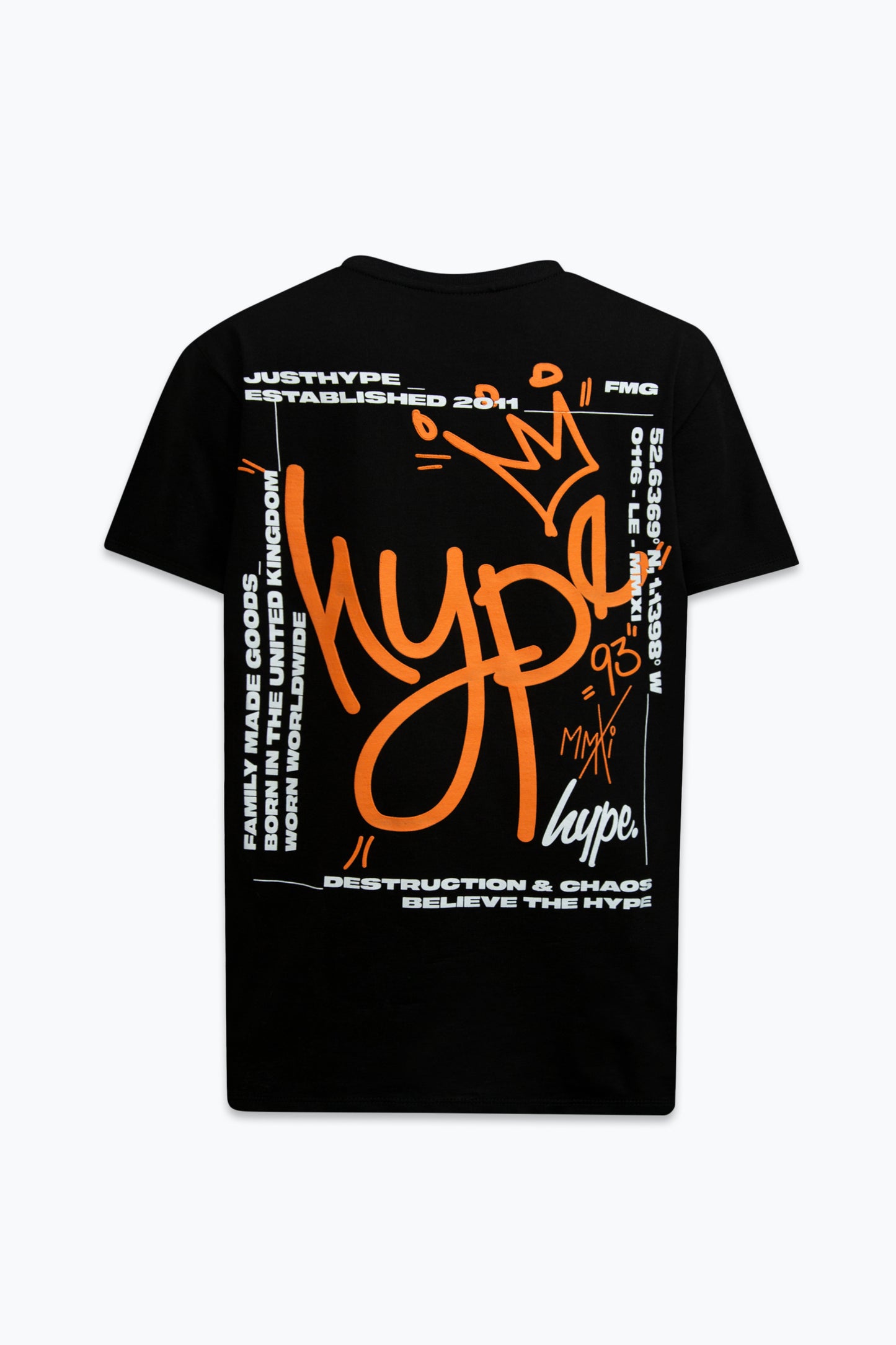 Hype Boys Black Graffiti King T-Shirt