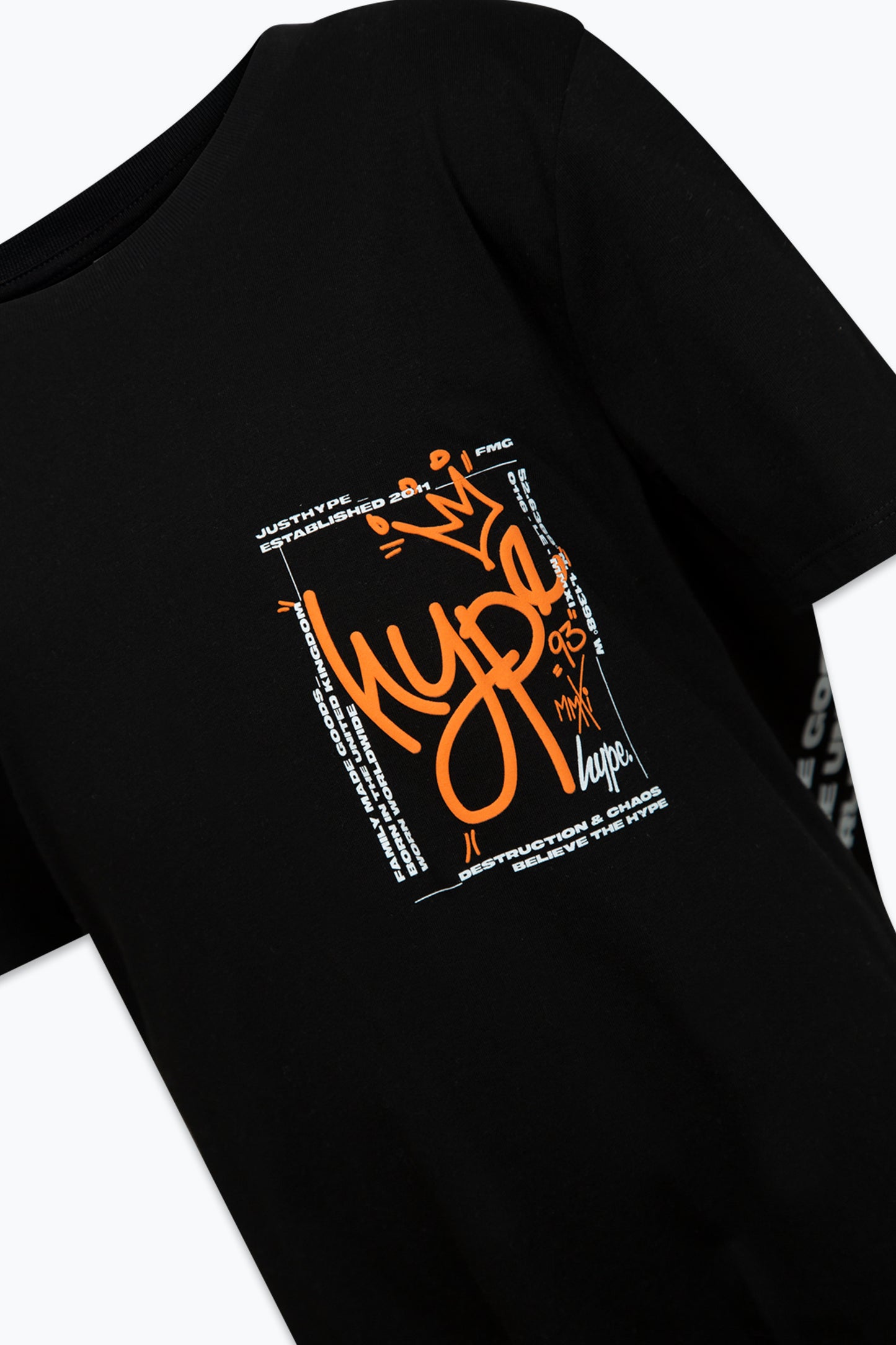 Hype Boys Black Graffiti King T-Shirt