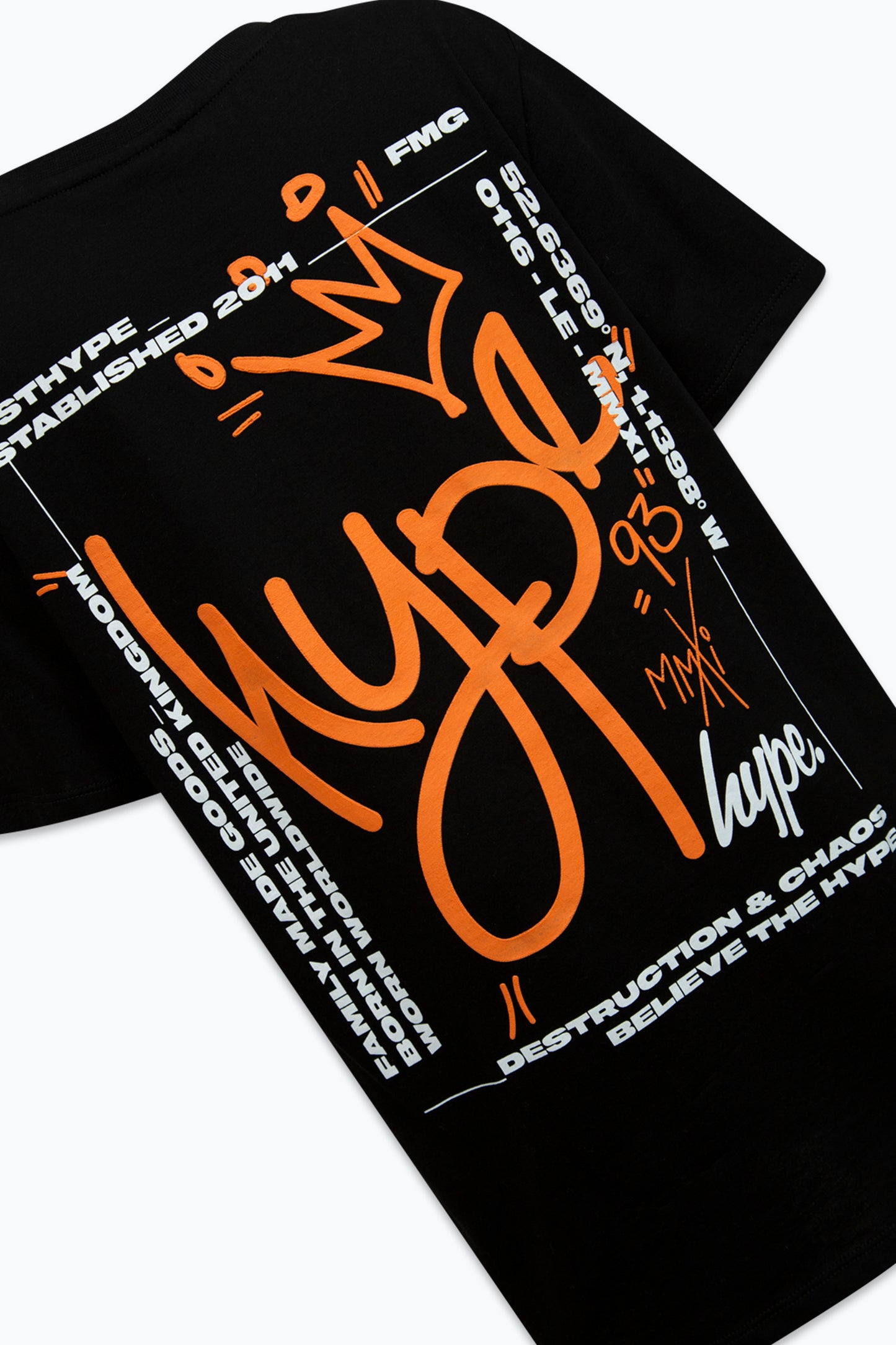 Hype Boys Black Graffiti King T-Shirt