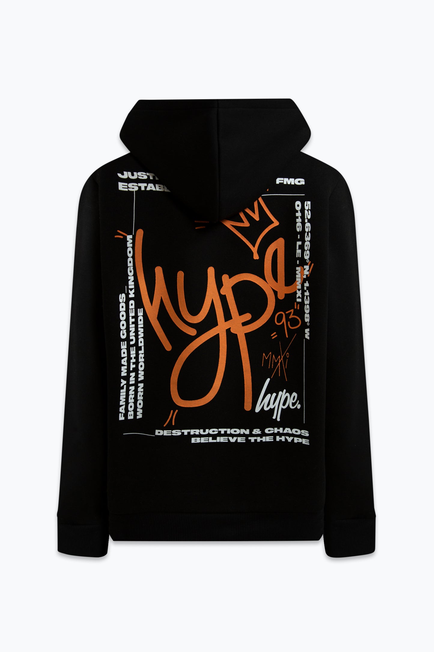 Hype Boys Black Graffiti King Hoodie