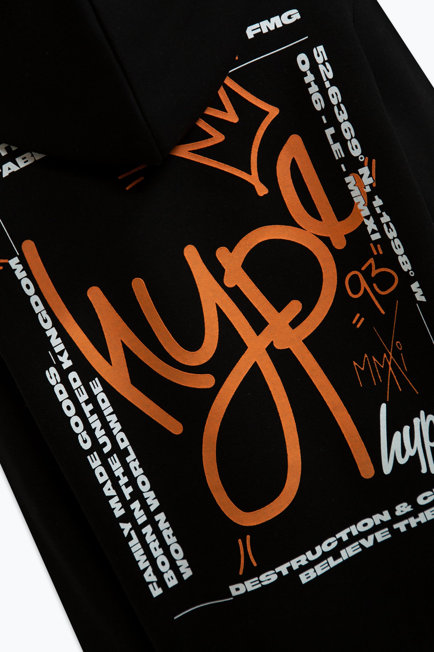 Hype Boys Black Graffiti King Hoodie