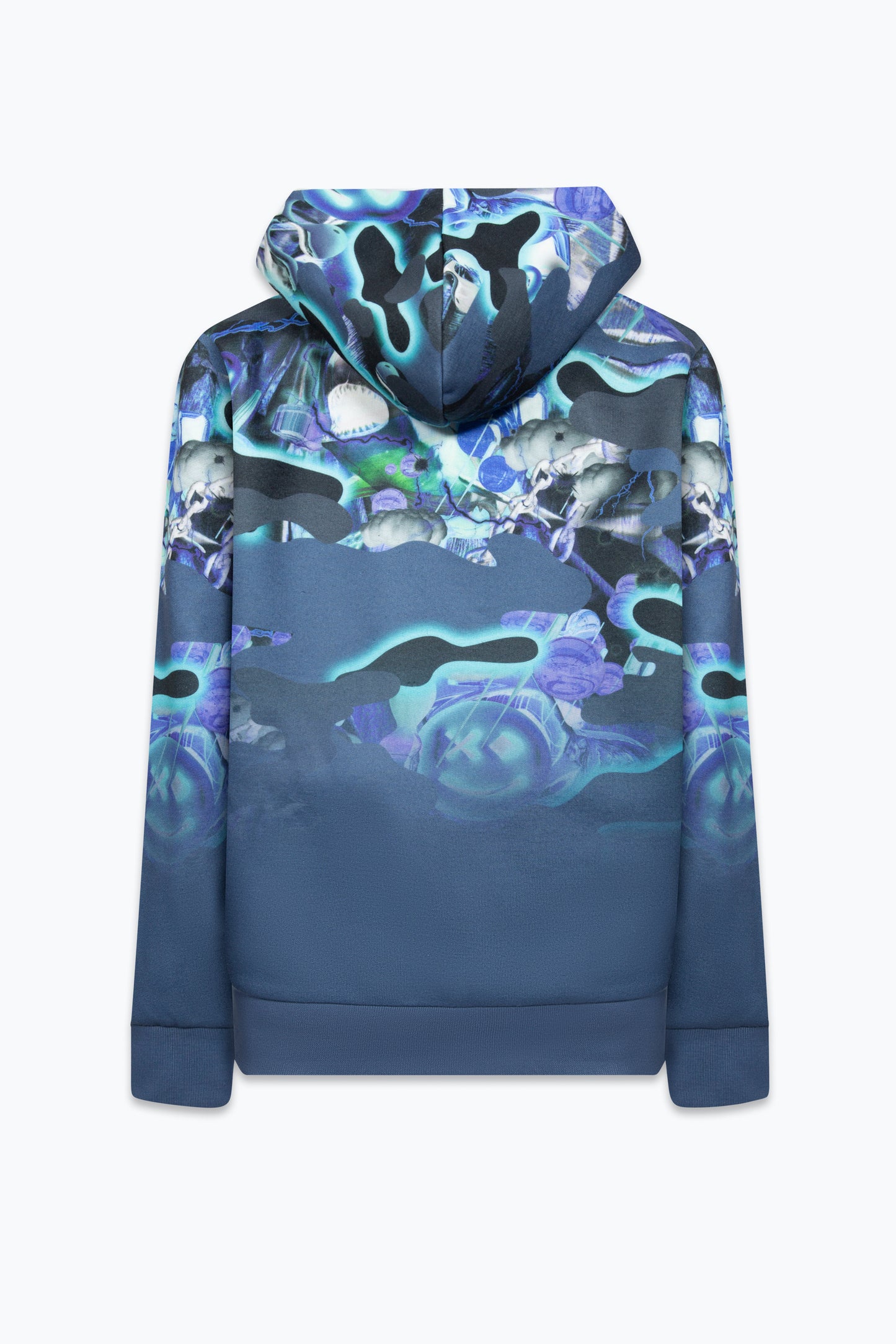 Hype Boys Blue Shark Smile Camo Hoodie