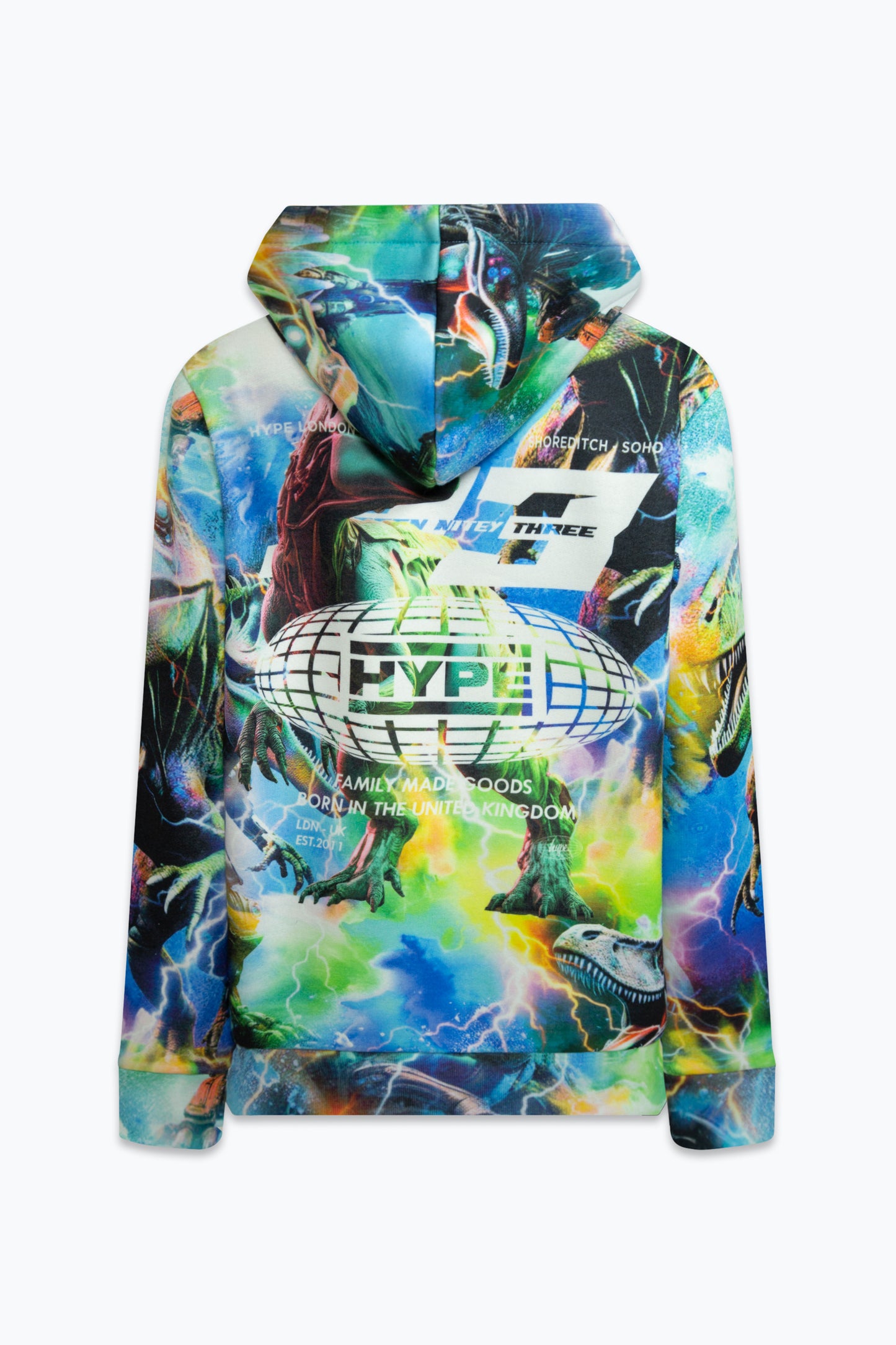 Hype Boys Multi Bionic Dinosaur Hoodie