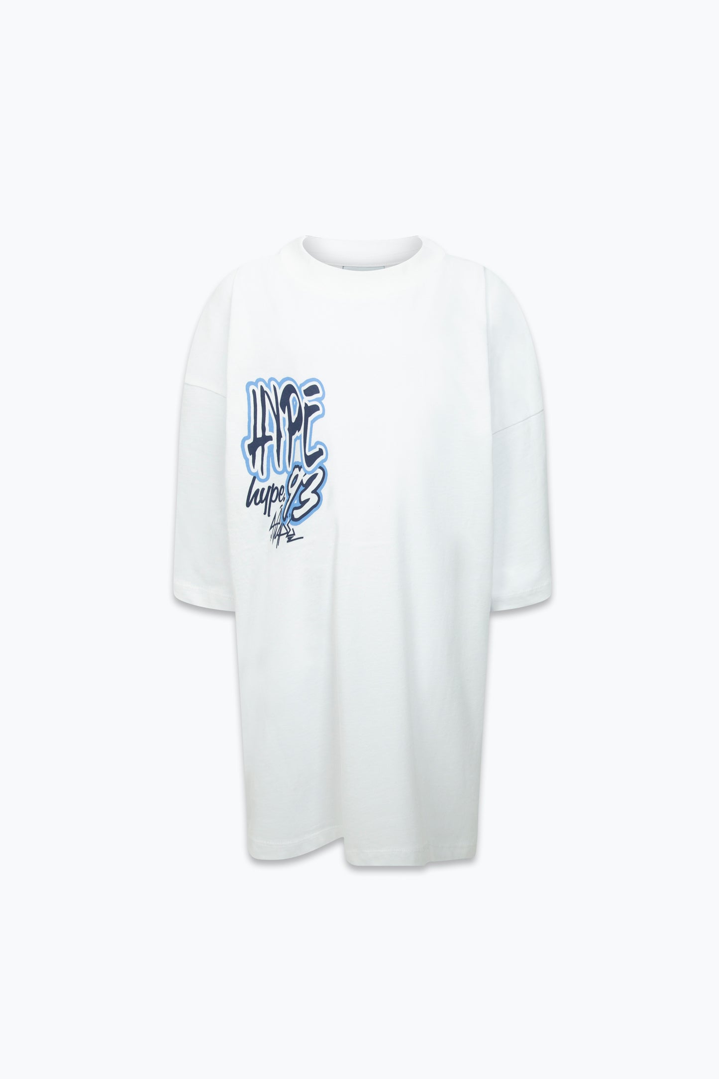 Hype Boys White Graffiti Boxy T-Shirt
