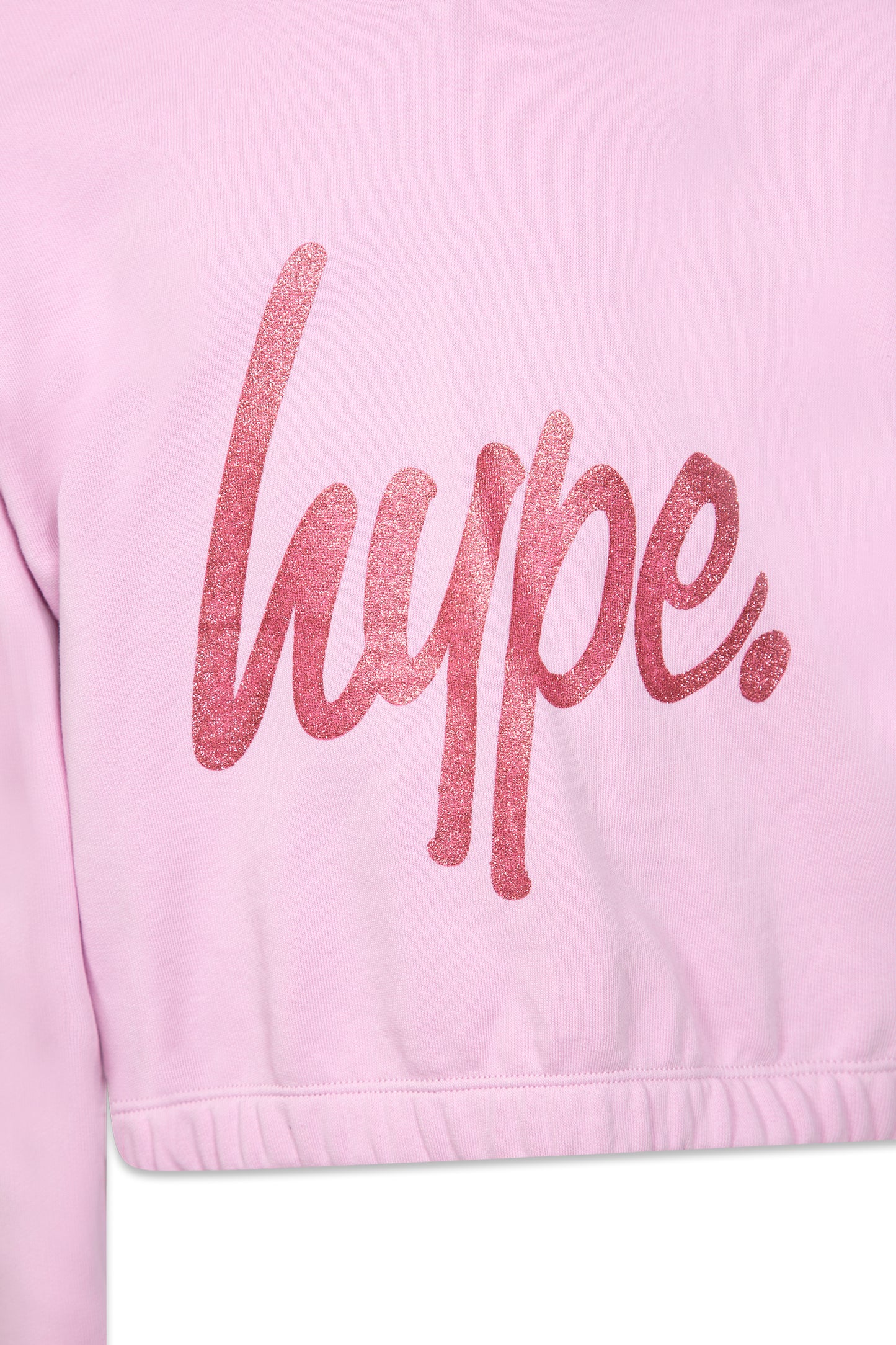 Hype Girls Berry Fade Heart Crop Hoodie
