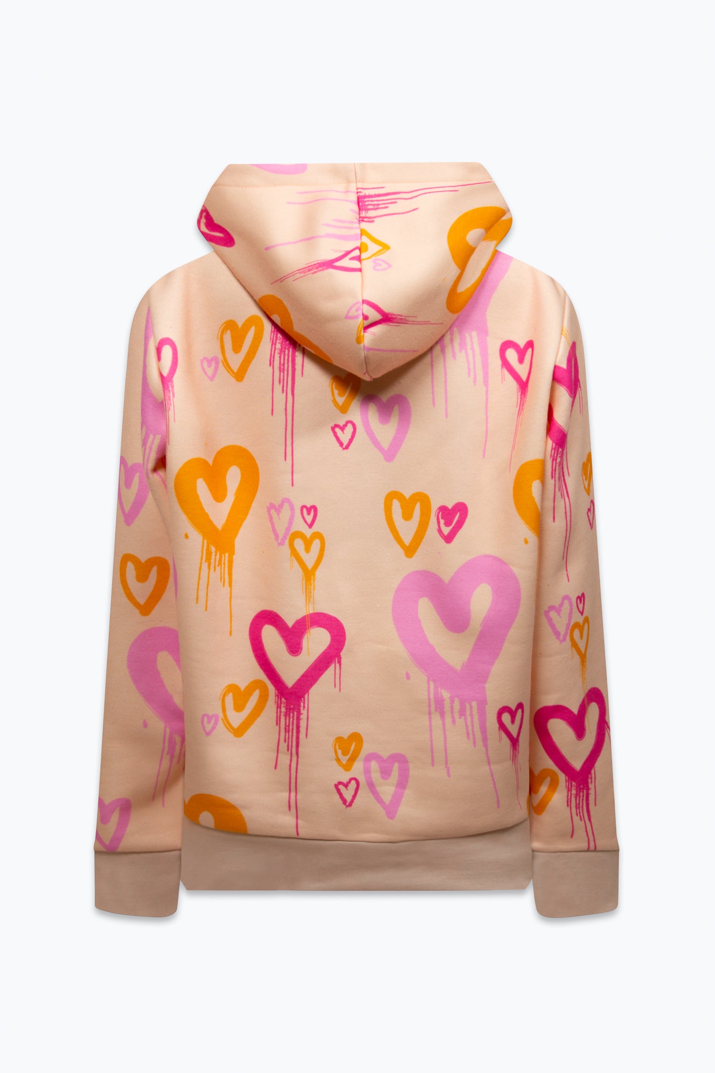 Hype Girls Peach Heart Drips Hoodie