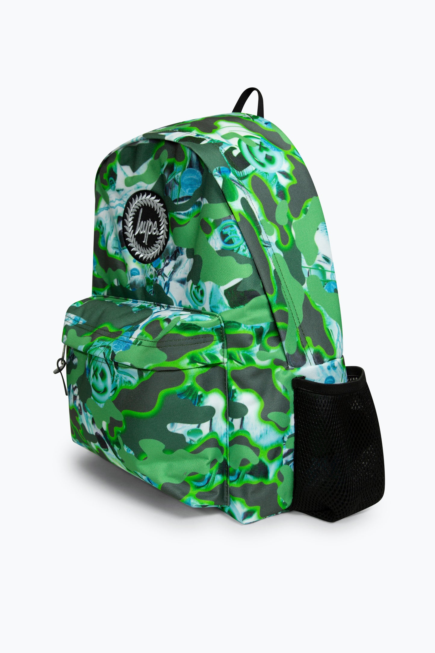 Hype Boys Green Shark Smile Camo Backpack