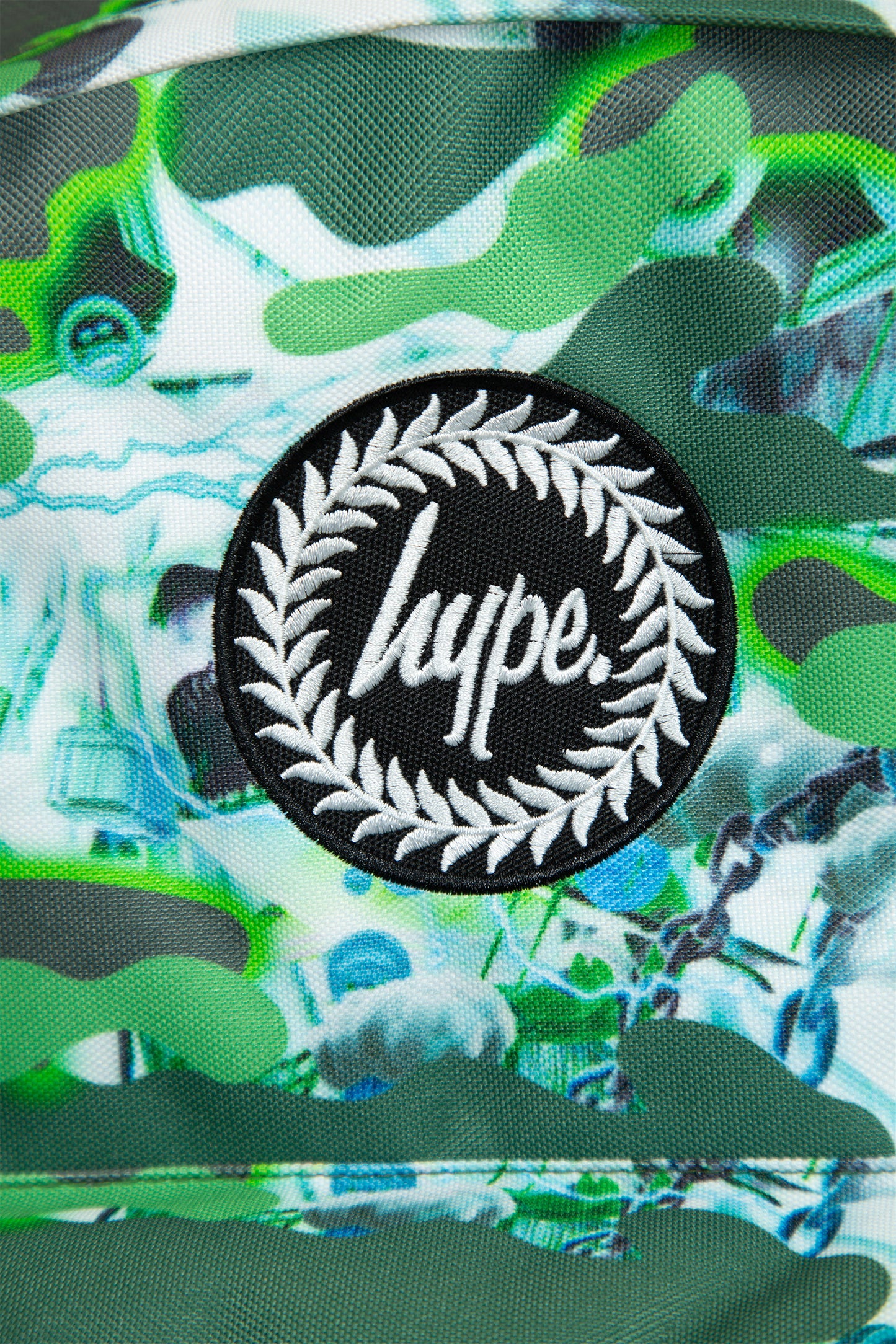 Hype Boys Green Shark Smile Camo Backpack