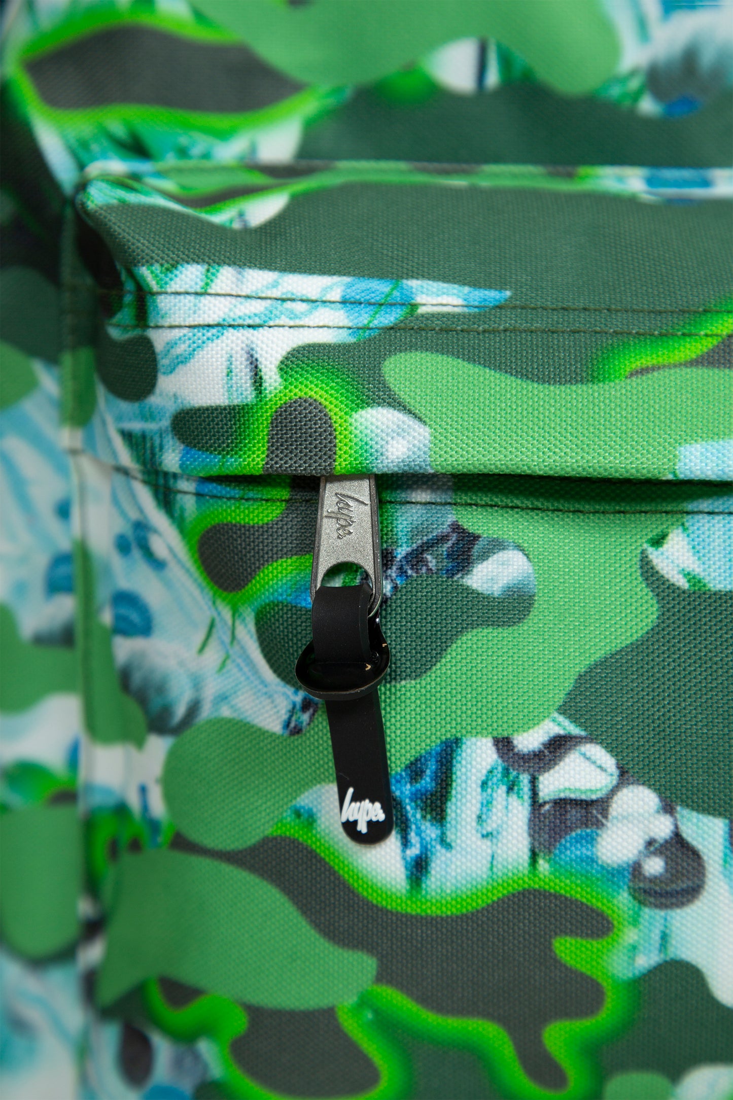 Hype Boys Green Shark Smile Camo Backpack