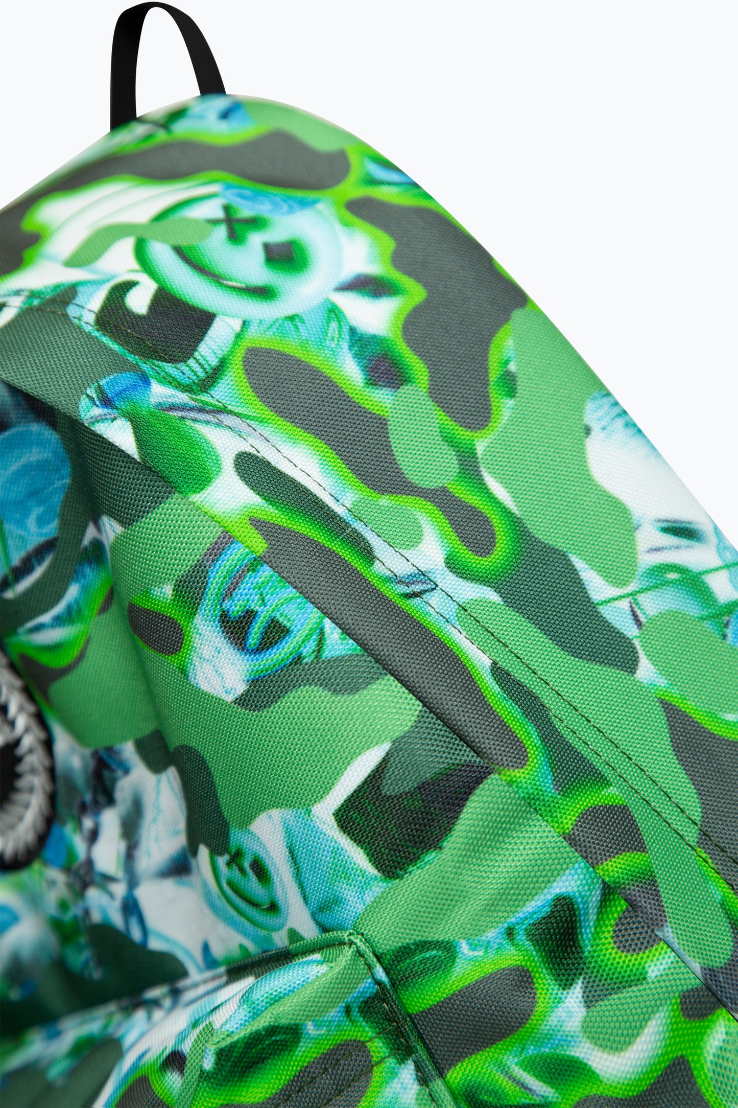 Hype Boys Green Shark Smile Camo Backpack
