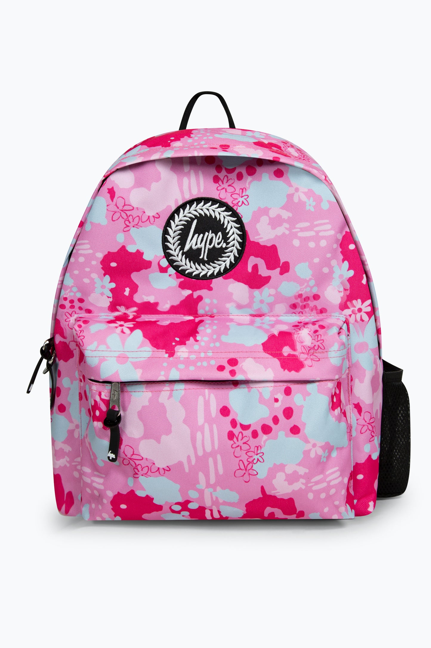 Hype Girls Pink Leopard Floral Backpack