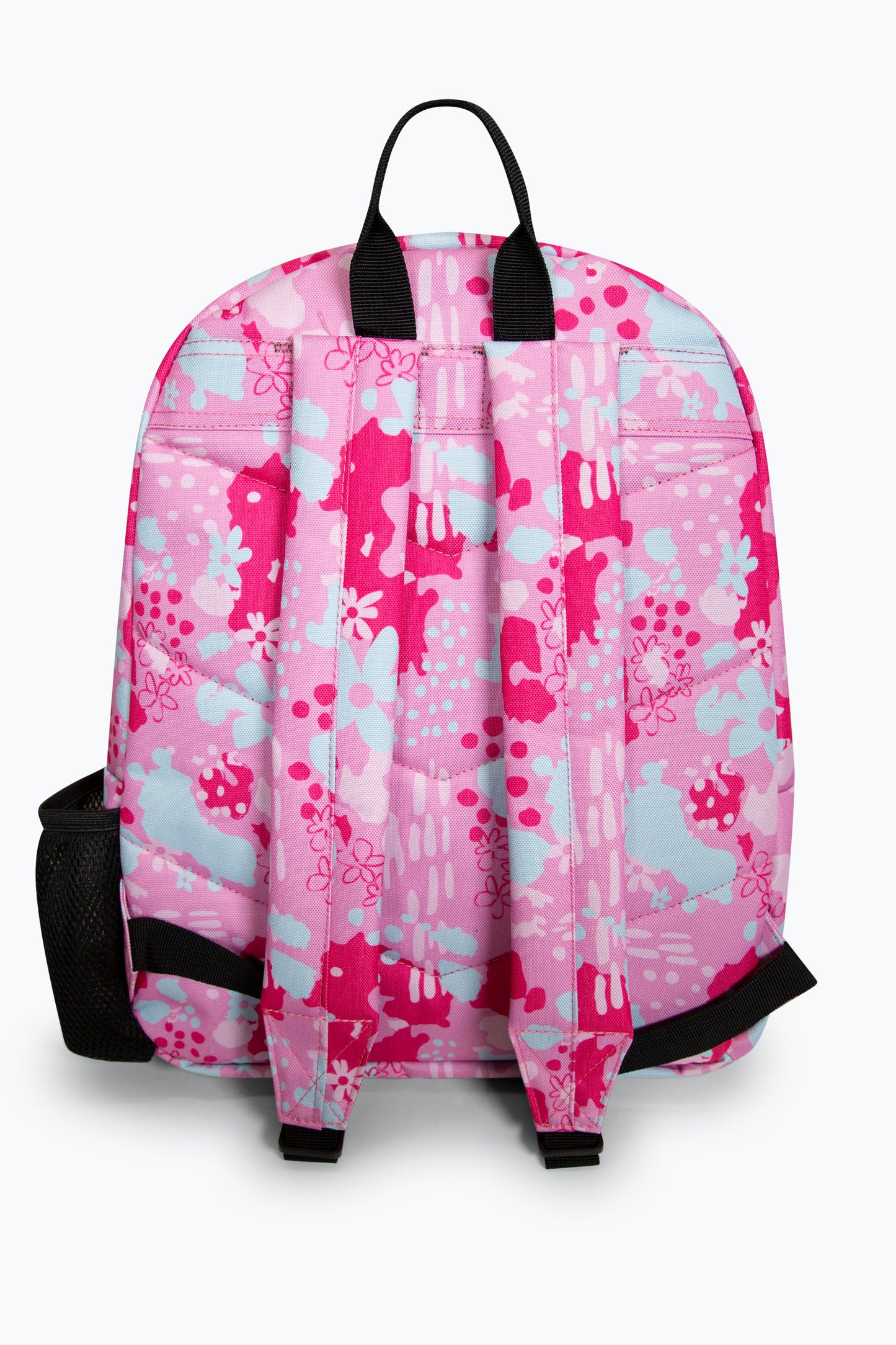 Hype Girls Pink Leopard Floral Backpack