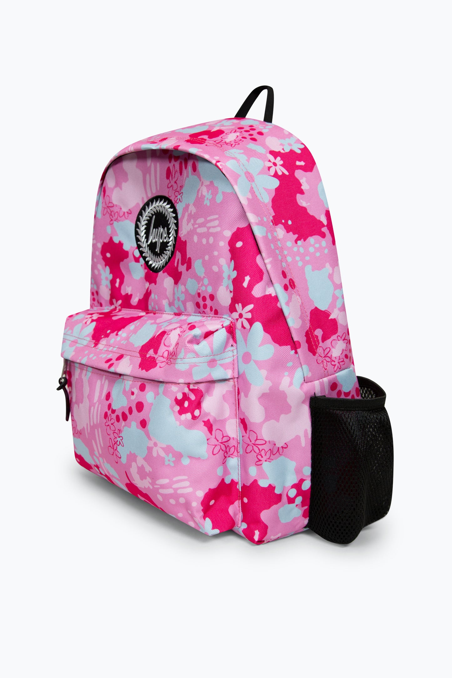 Hype Girls Pink Leopard Floral Backpack