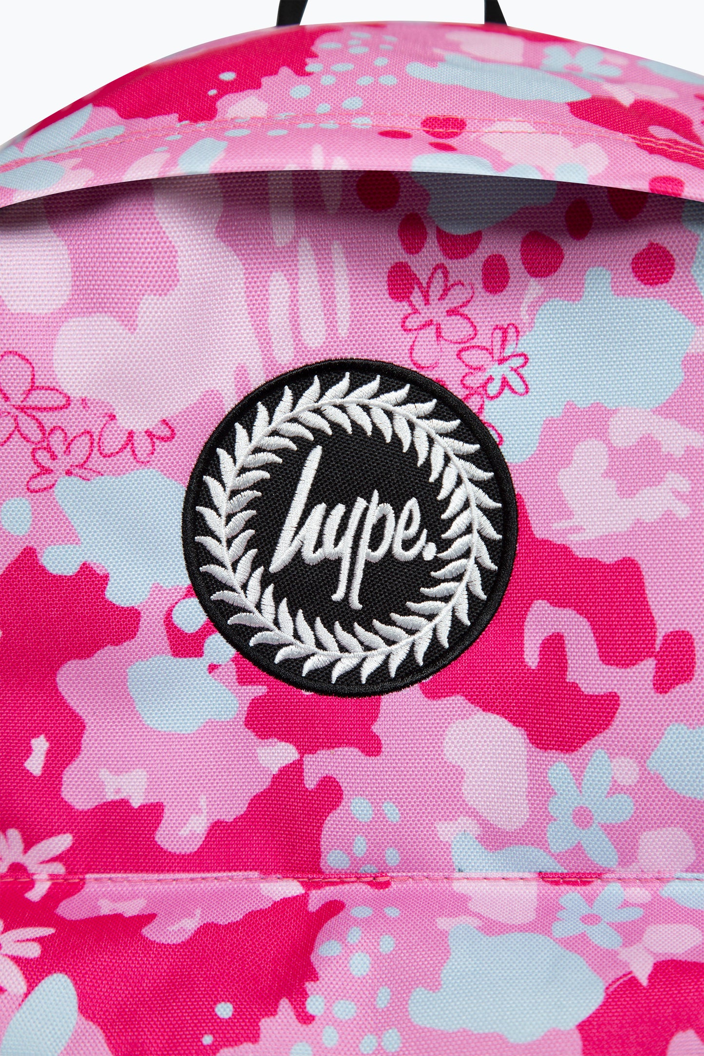 Hype Girls Pink Leopard Floral Backpack
