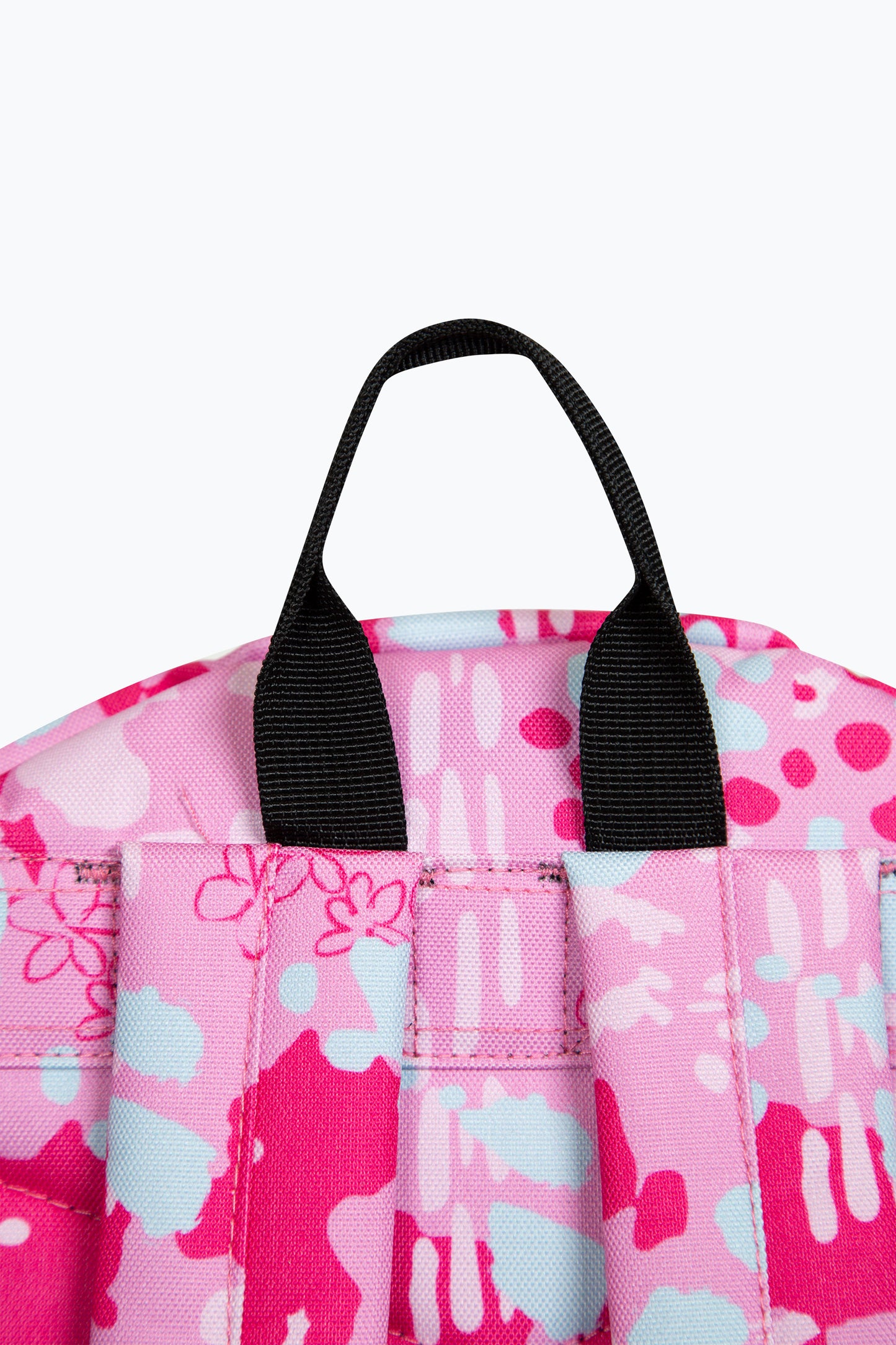 Hype Girls Pink Leopard Floral Backpack
