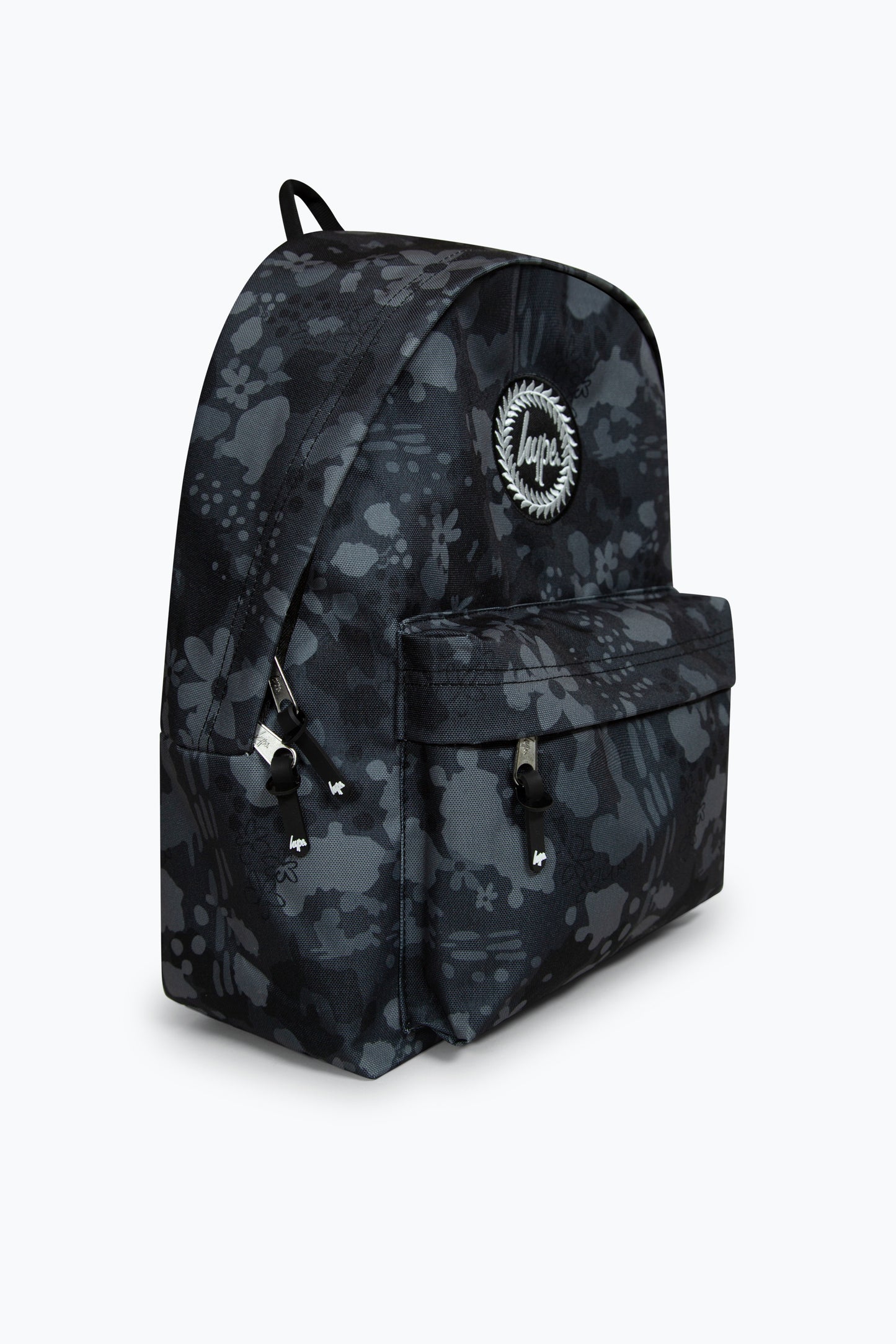 Hype Girls Black Leopard Floral Backpack