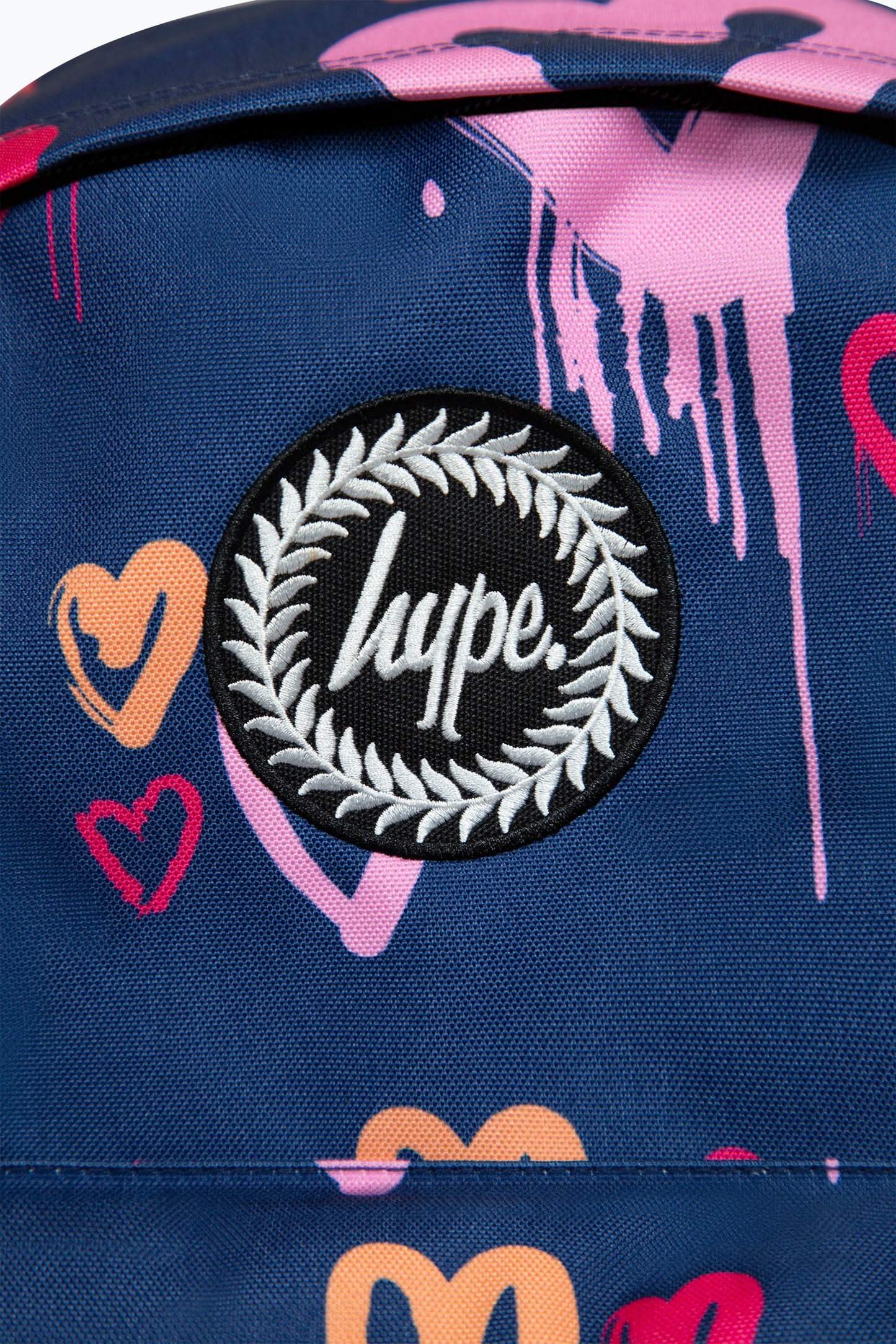 Hype Girls Navy Heart Drips Backpack