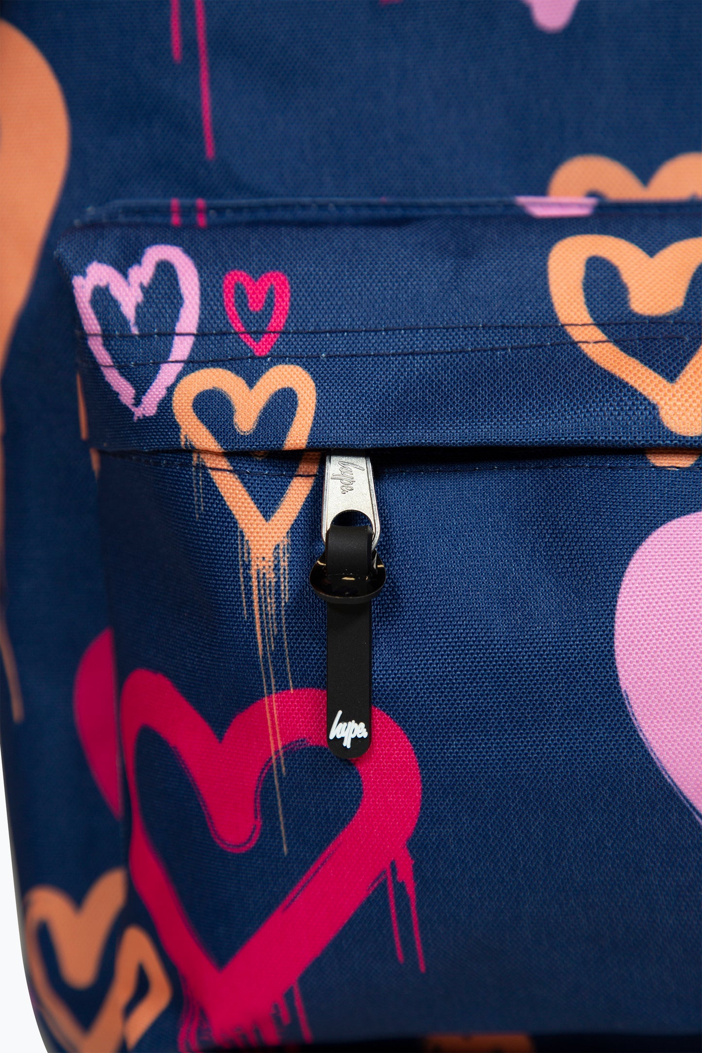 Hype Girls Navy Heart Drips Backpack