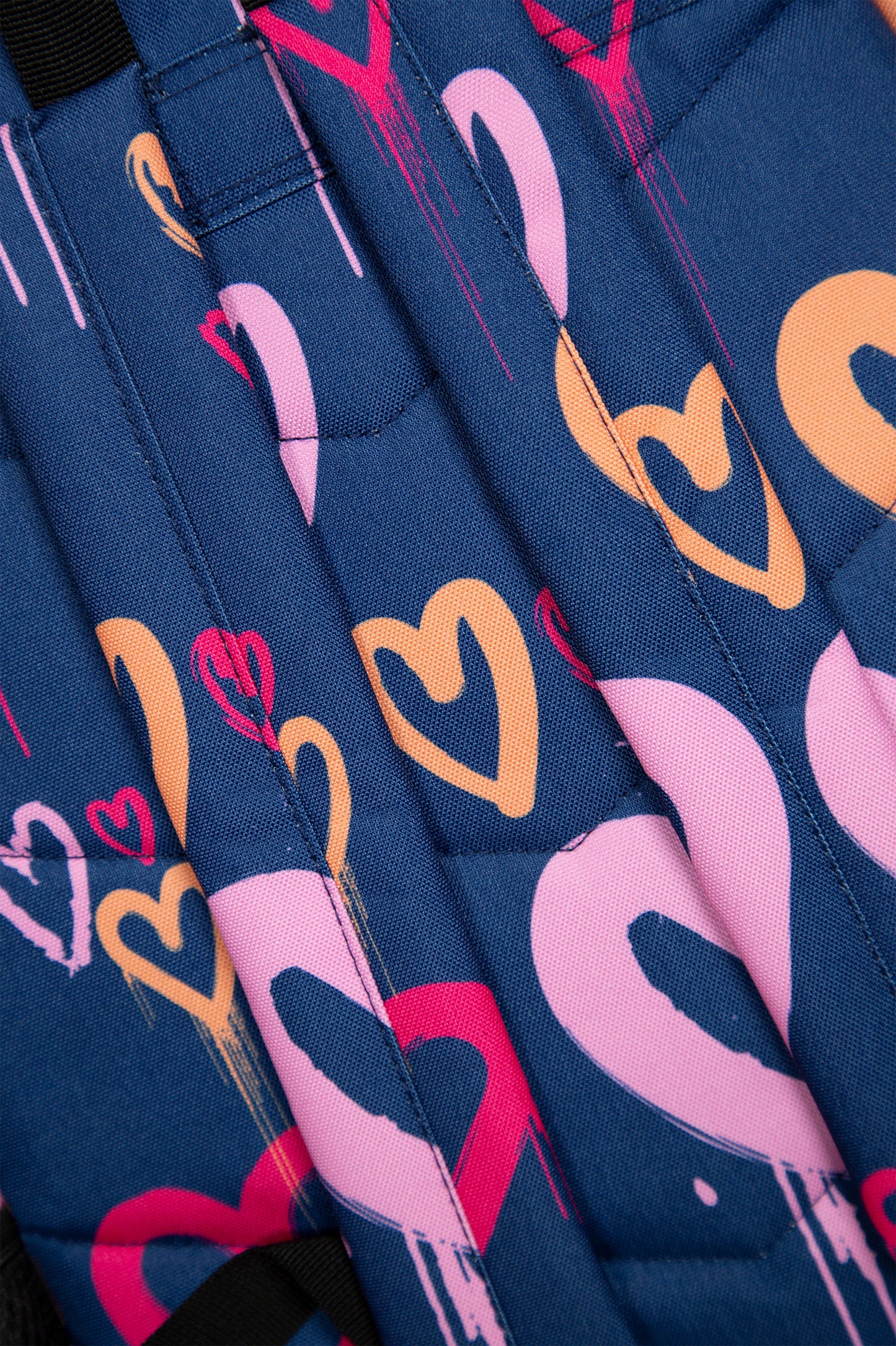 Hype Girls Navy Heart Drips Backpack