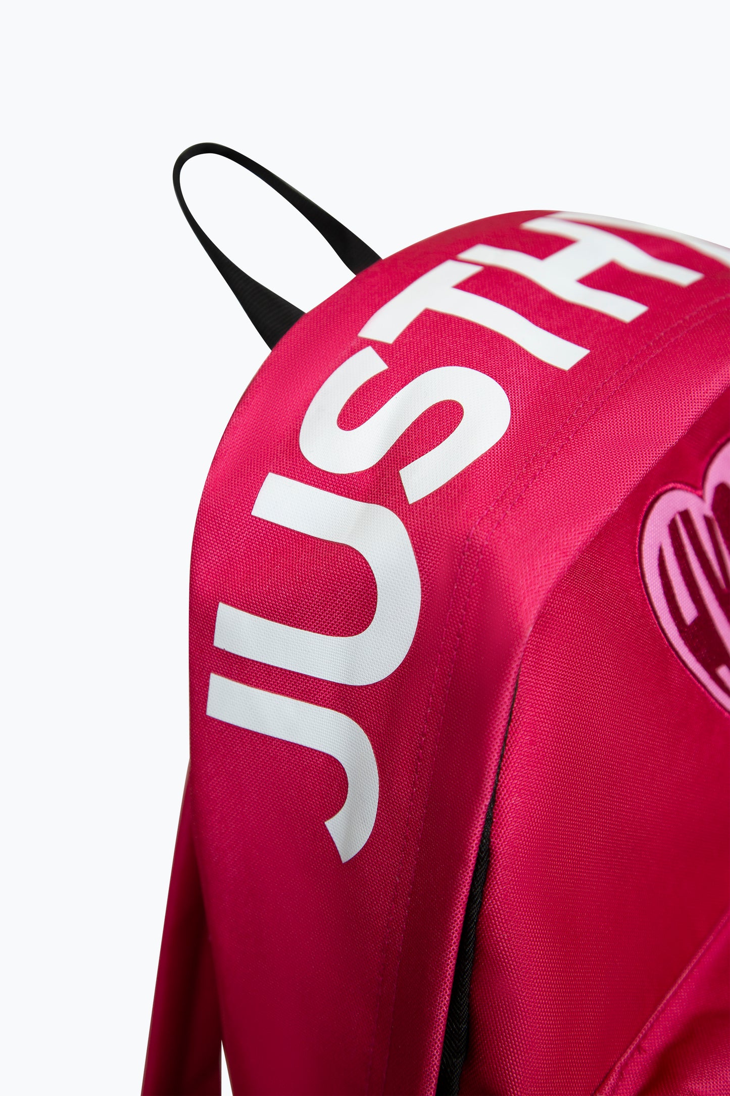 Hype Girls Pink Applique Heart Backpack