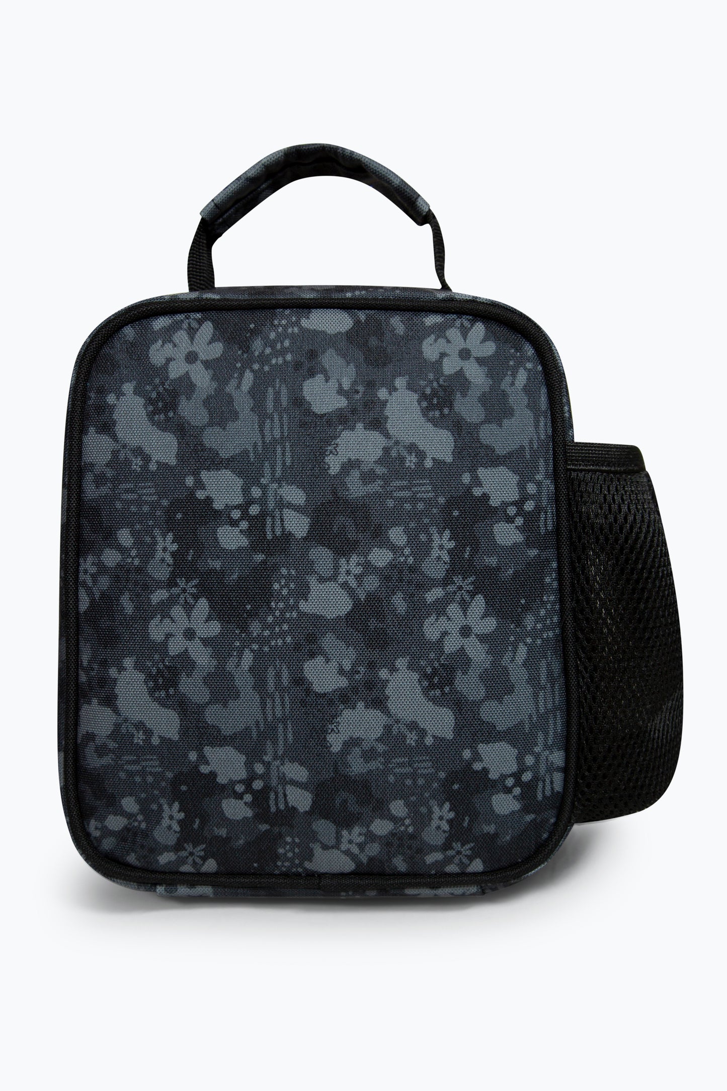 Hype Girls Black Leopard Floral Lunch Box