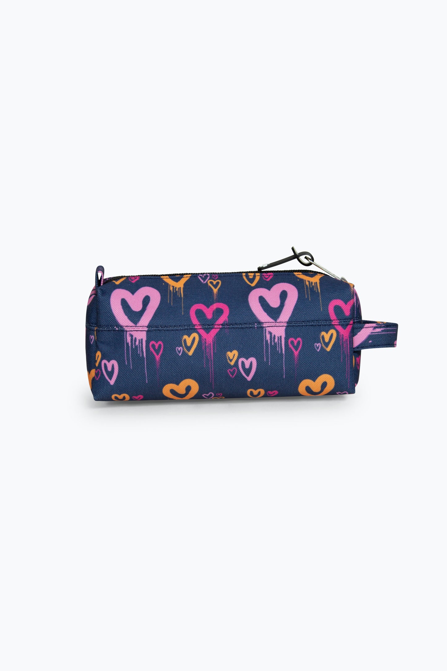 Hype Girls Navy Heart Drips Pencil Case