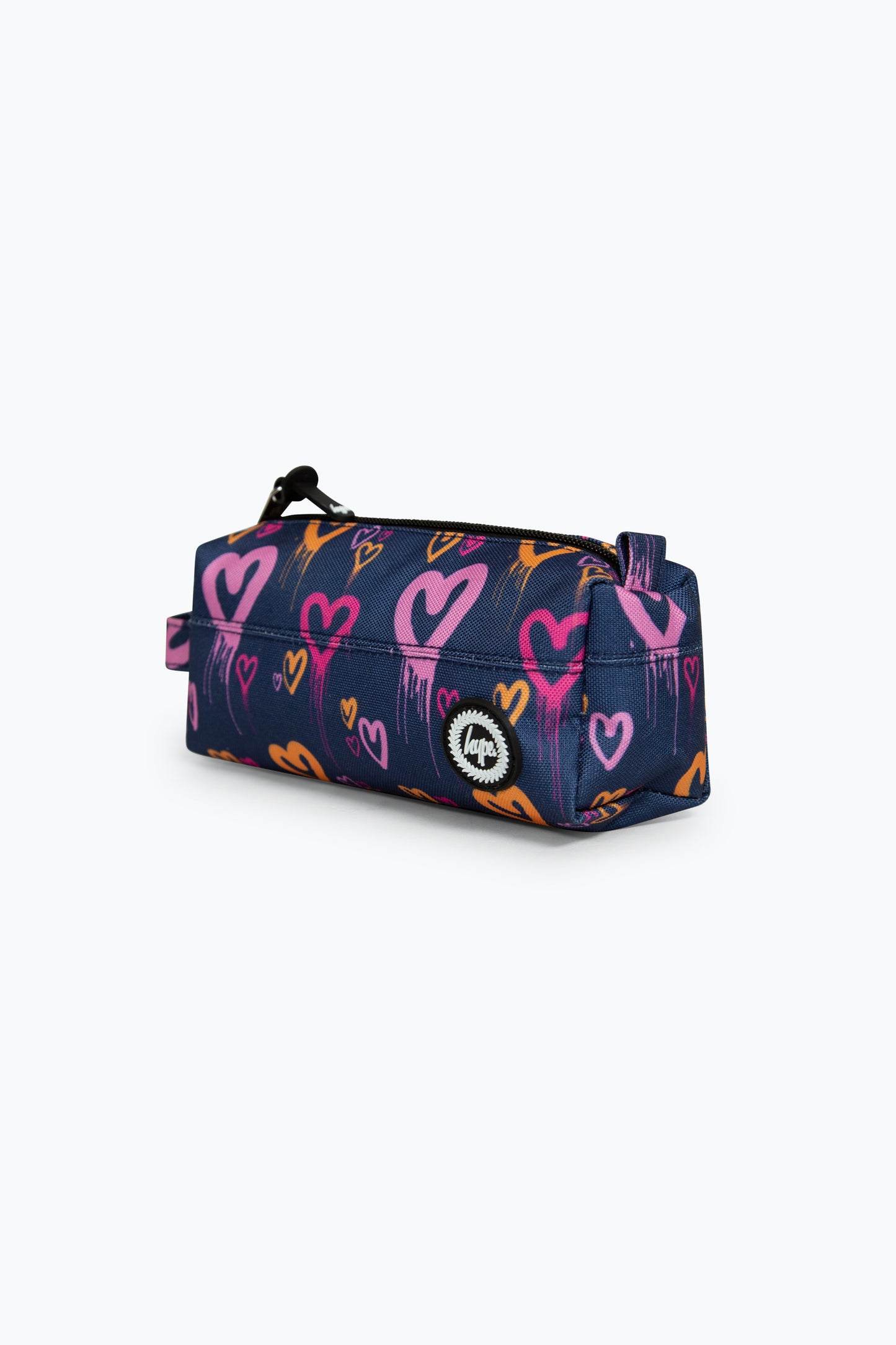 Hype Girls Navy Heart Drips Pencil Case