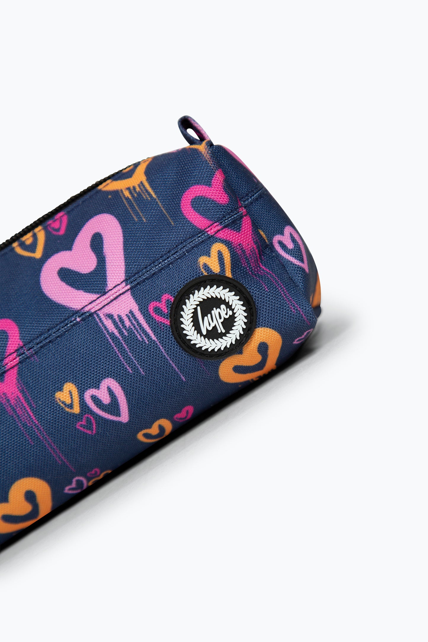 Hype Girls Navy Heart Drips Pencil Case
