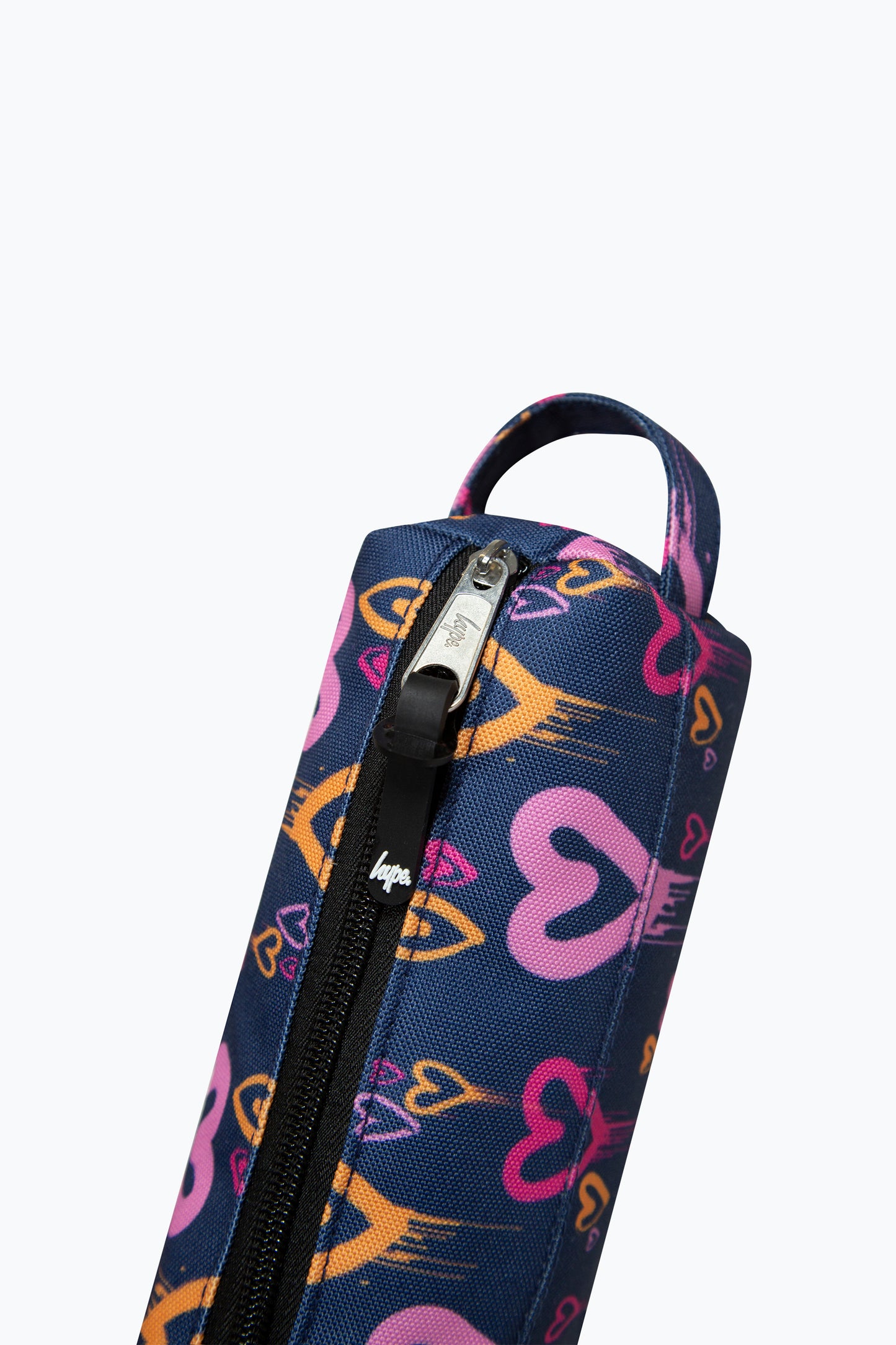 Hype Girls Navy Heart Drips Pencil Case