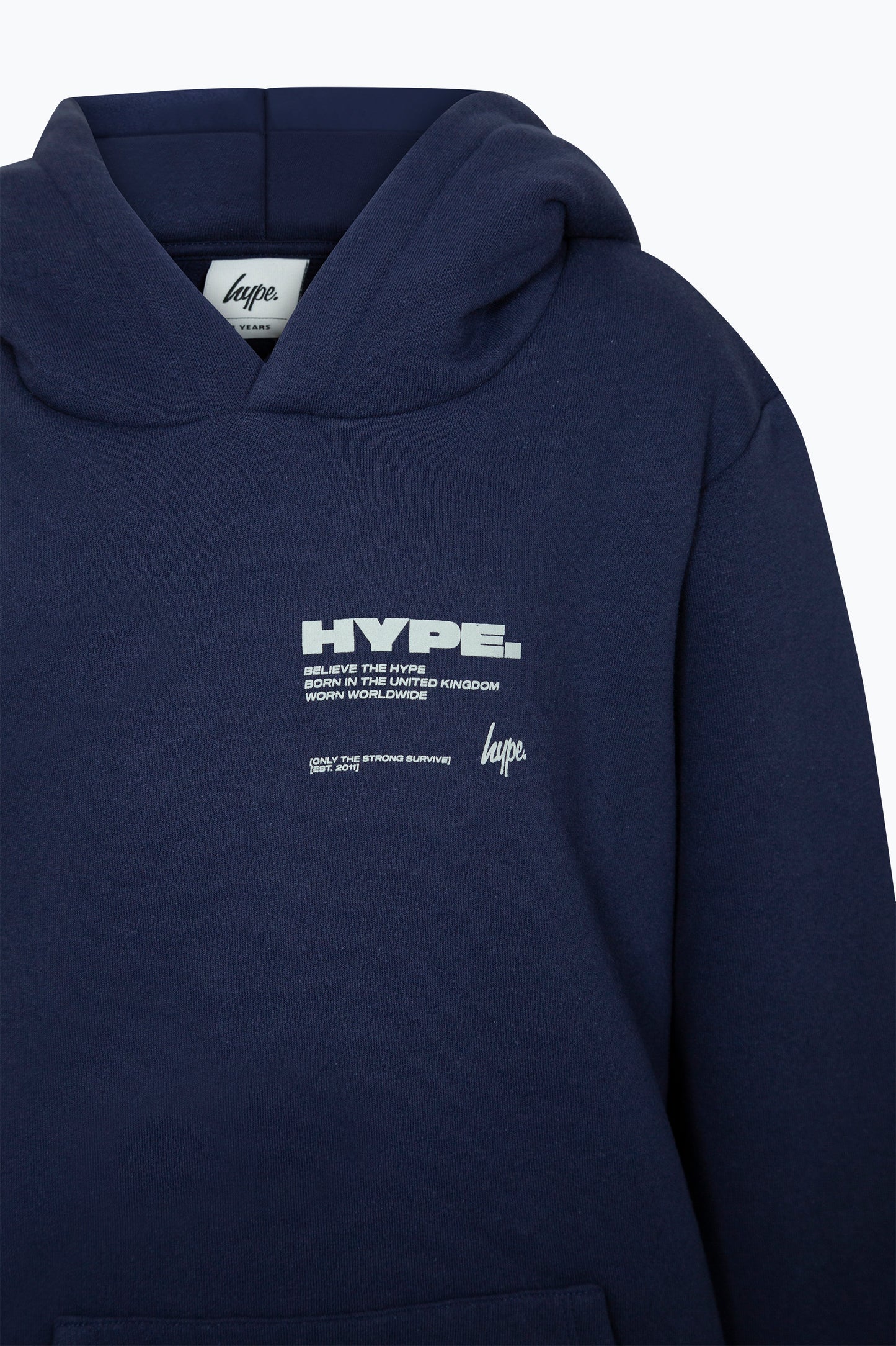Hype Kids Navy Block Hoodie