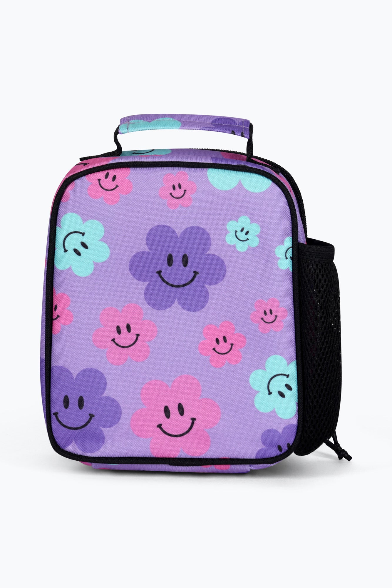 Hype Unisex Purple Happy Flowers Lunch Box