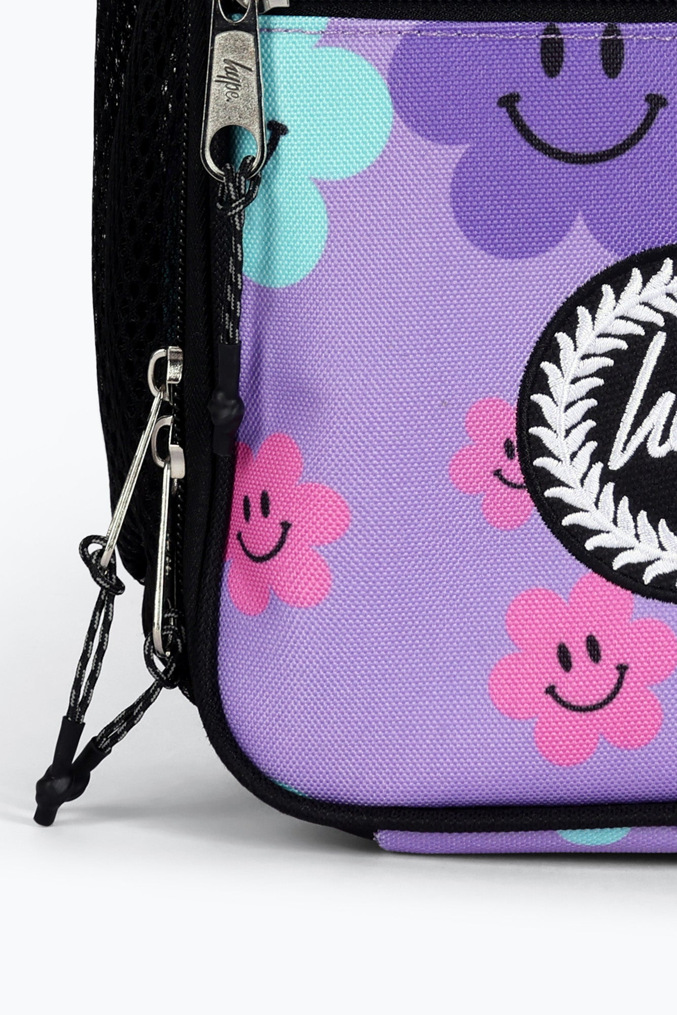 Hype Unisex Purple Happy Flowers Lunch Box