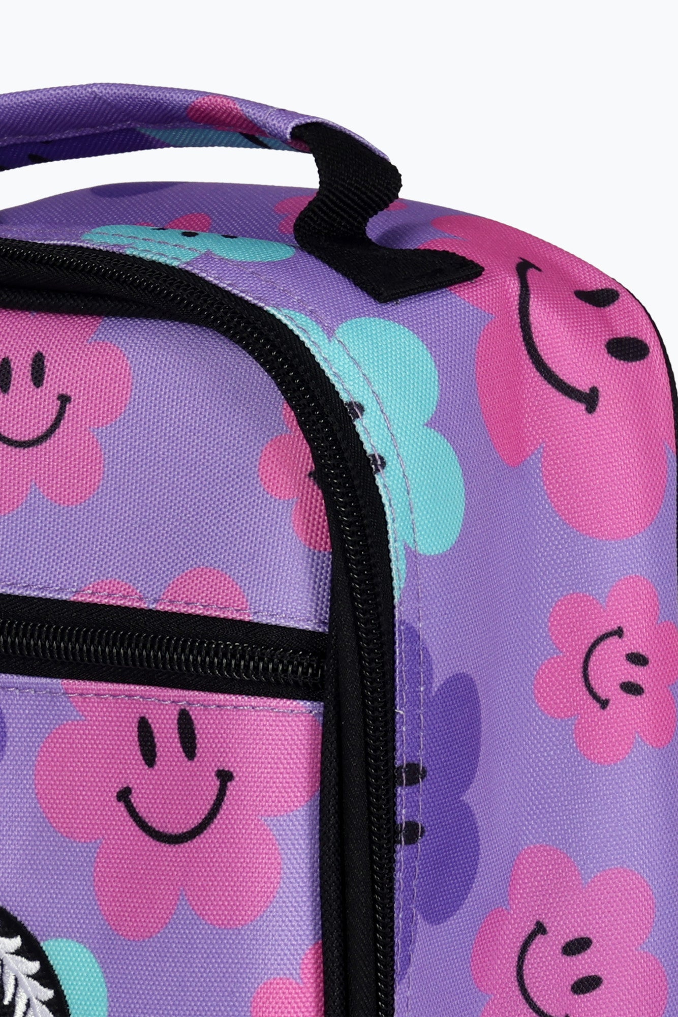 Hype Unisex Purple Happy Flowers Lunch Box