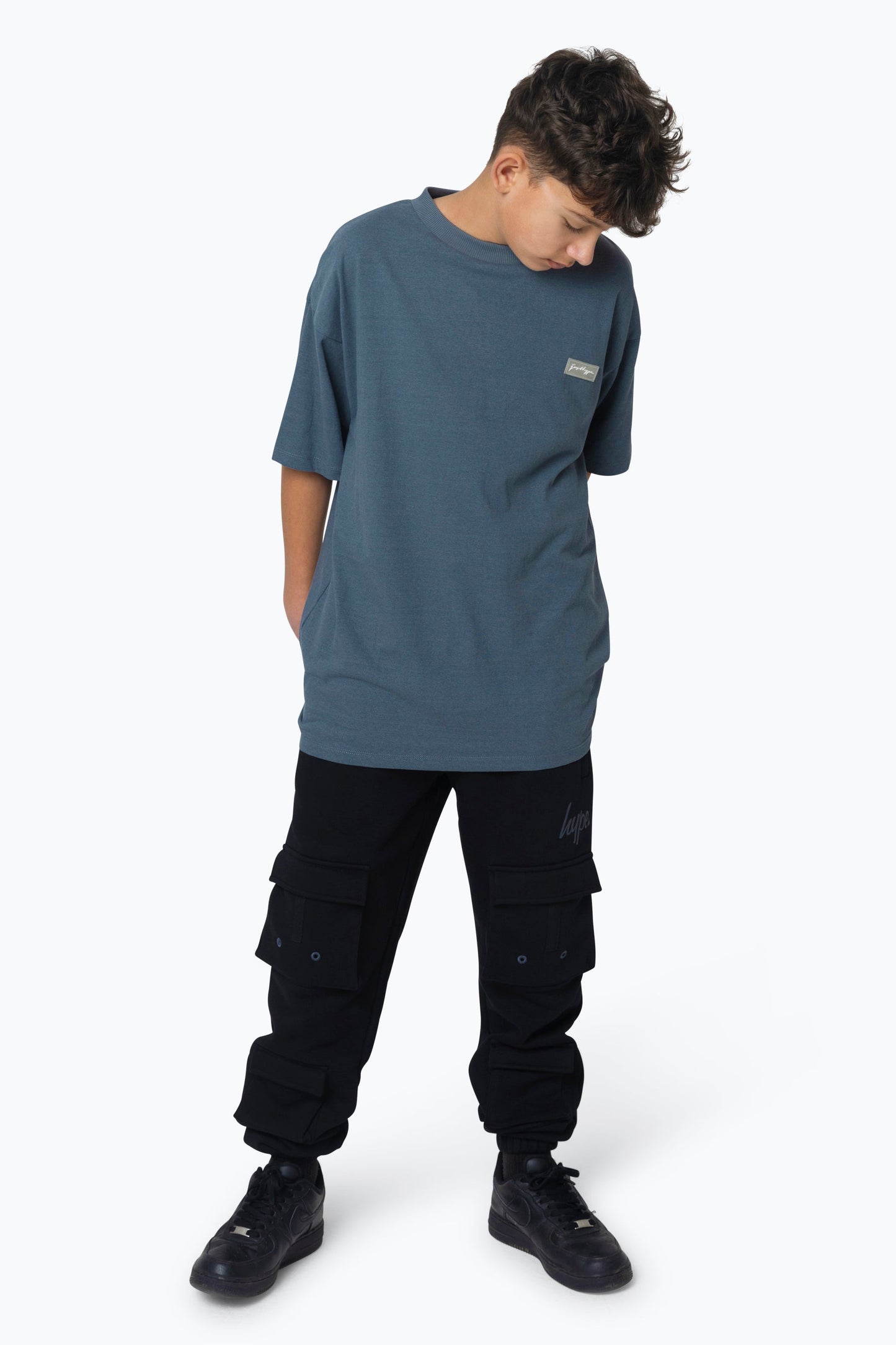 HYPE BOYS BLUE WHITE SPLAT T-SHIRT