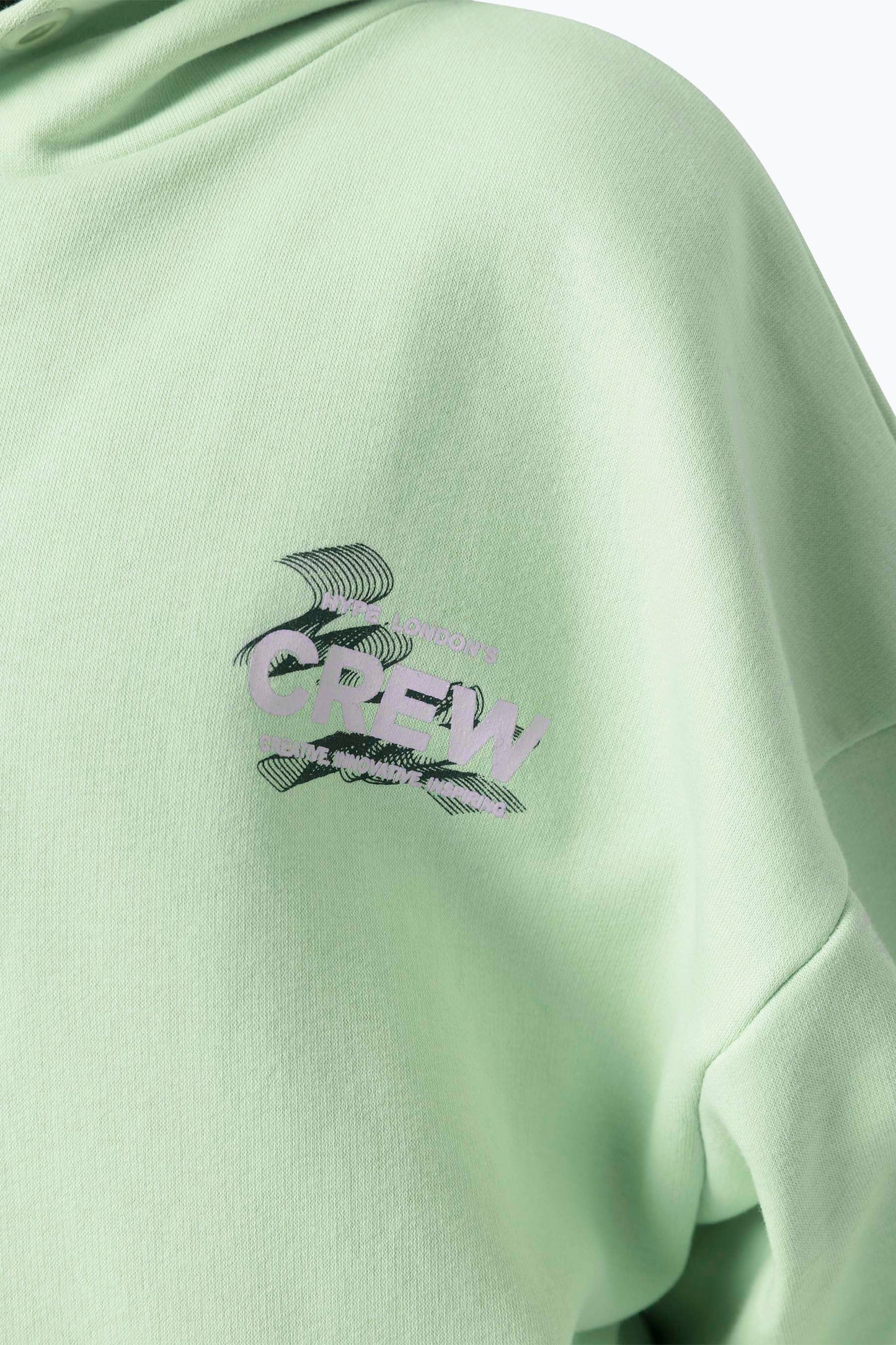 HYPE BOYS GREEN CREW HOODIE