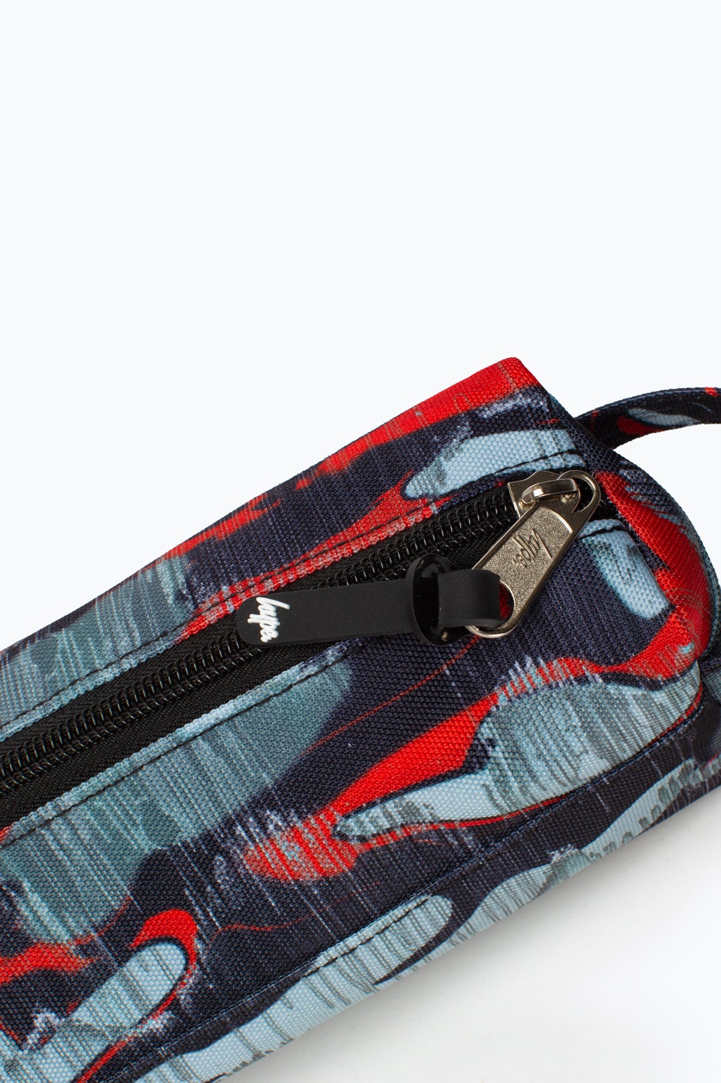 HYPE BOYS RED OUTLINE DRIPS PENCIL CASE