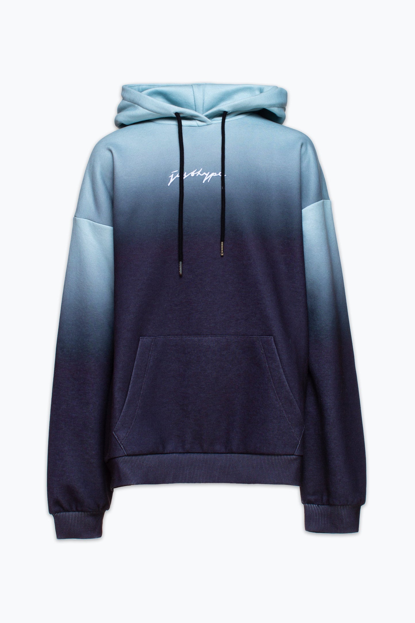HYPE WOMENS SEA FOAM FADE SCRIBBLE PULLOVER HOODIE
