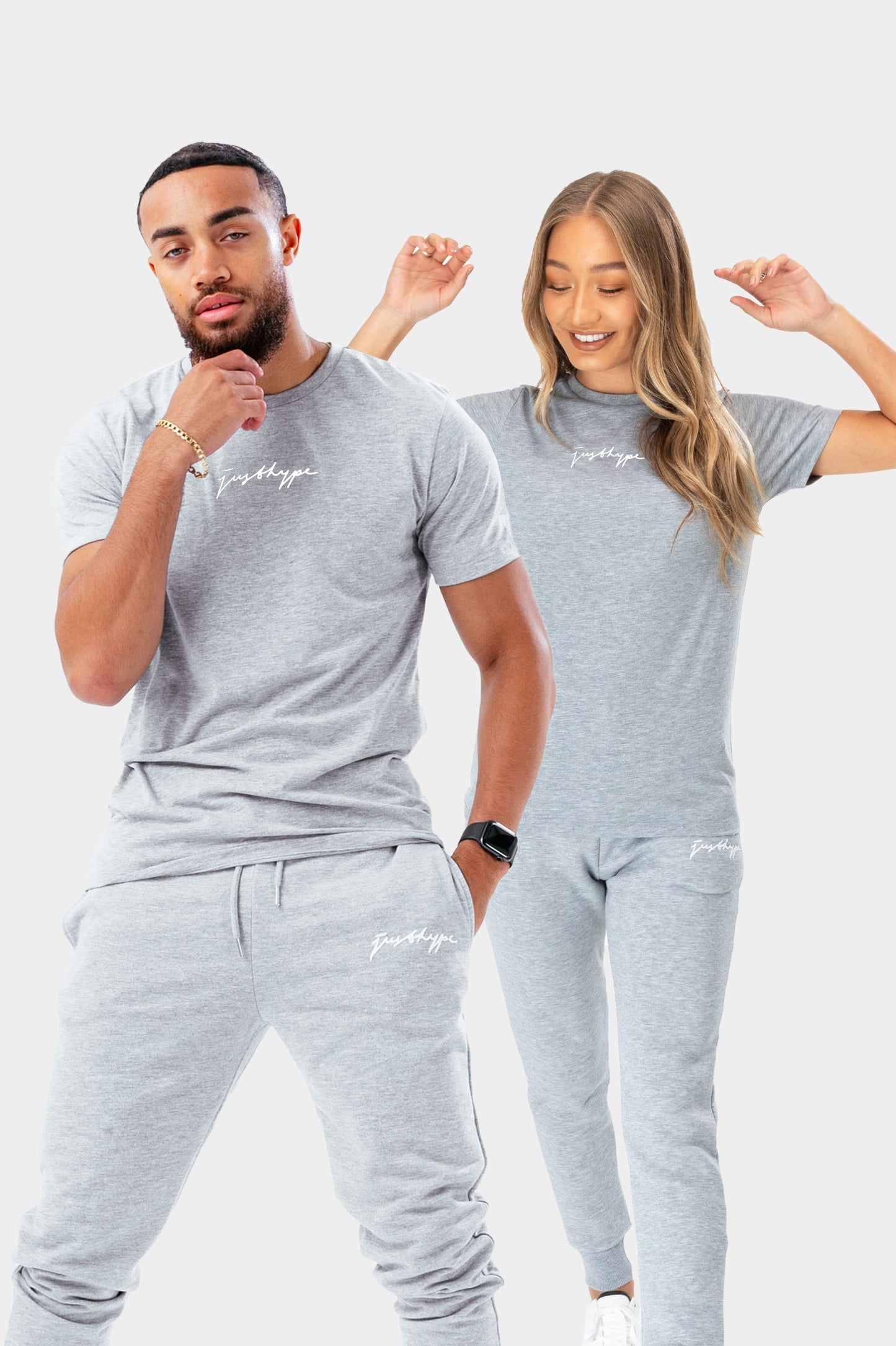 HYPE ADULT GREY ESSENTIAL SCRIBBLE LOGO T-SHIRT