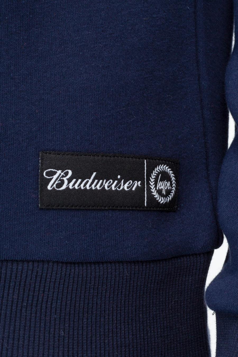 HYPE BUDWEISER COLOURBLOCK MENS CREW NECK
